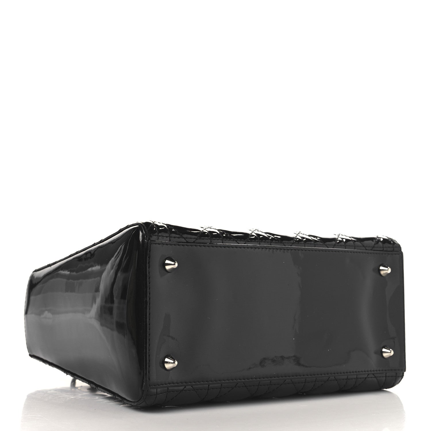 Patent Cannage Medium Lady Dior Black