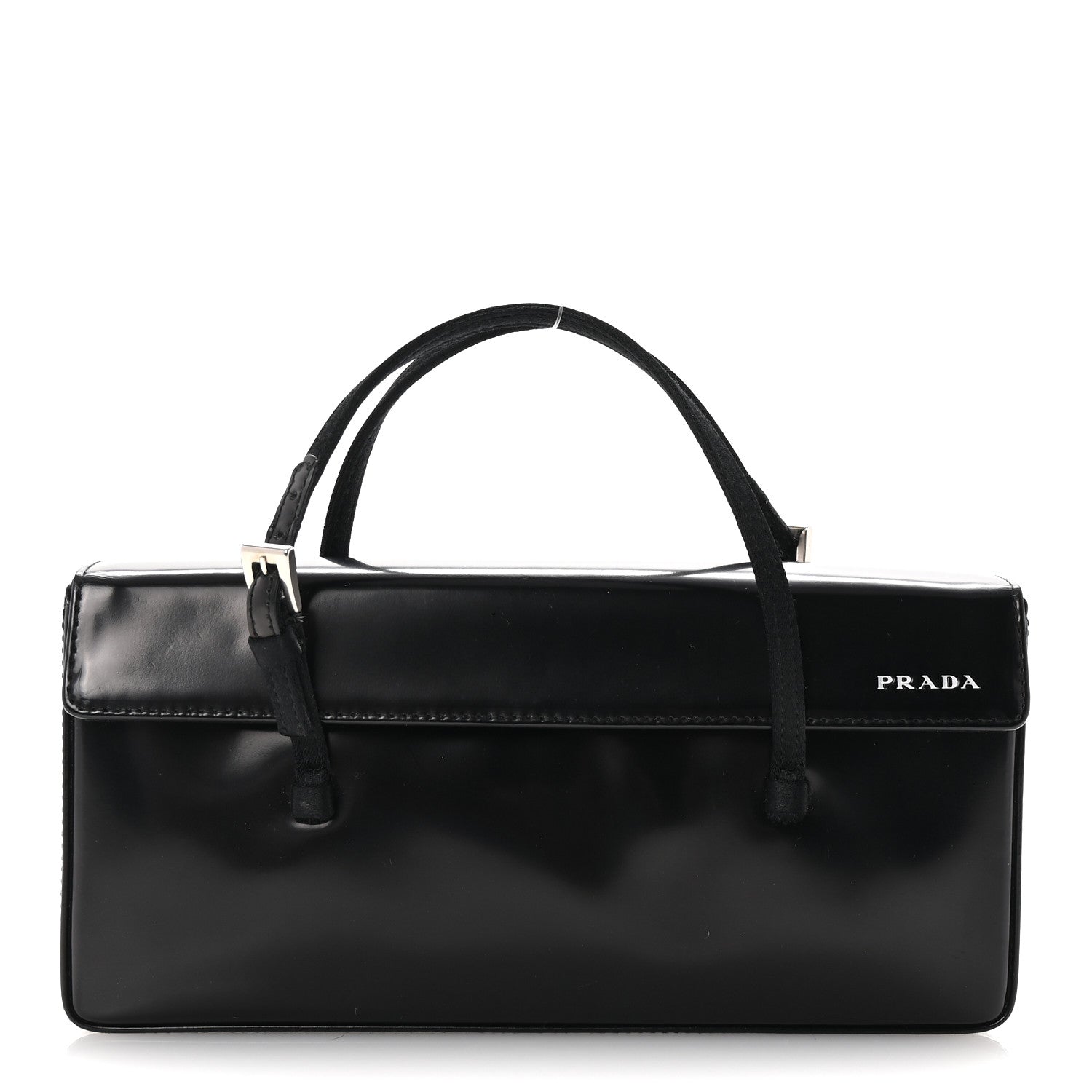 Spazzolato Mini Clutch Bag Black