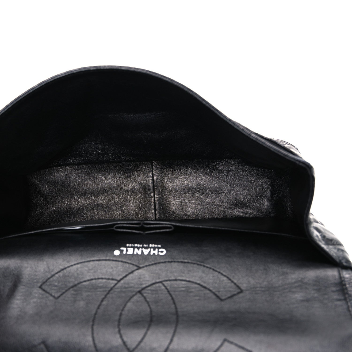 Metallic Calfskin Striped 2.55 Reissue 227 Flap Black