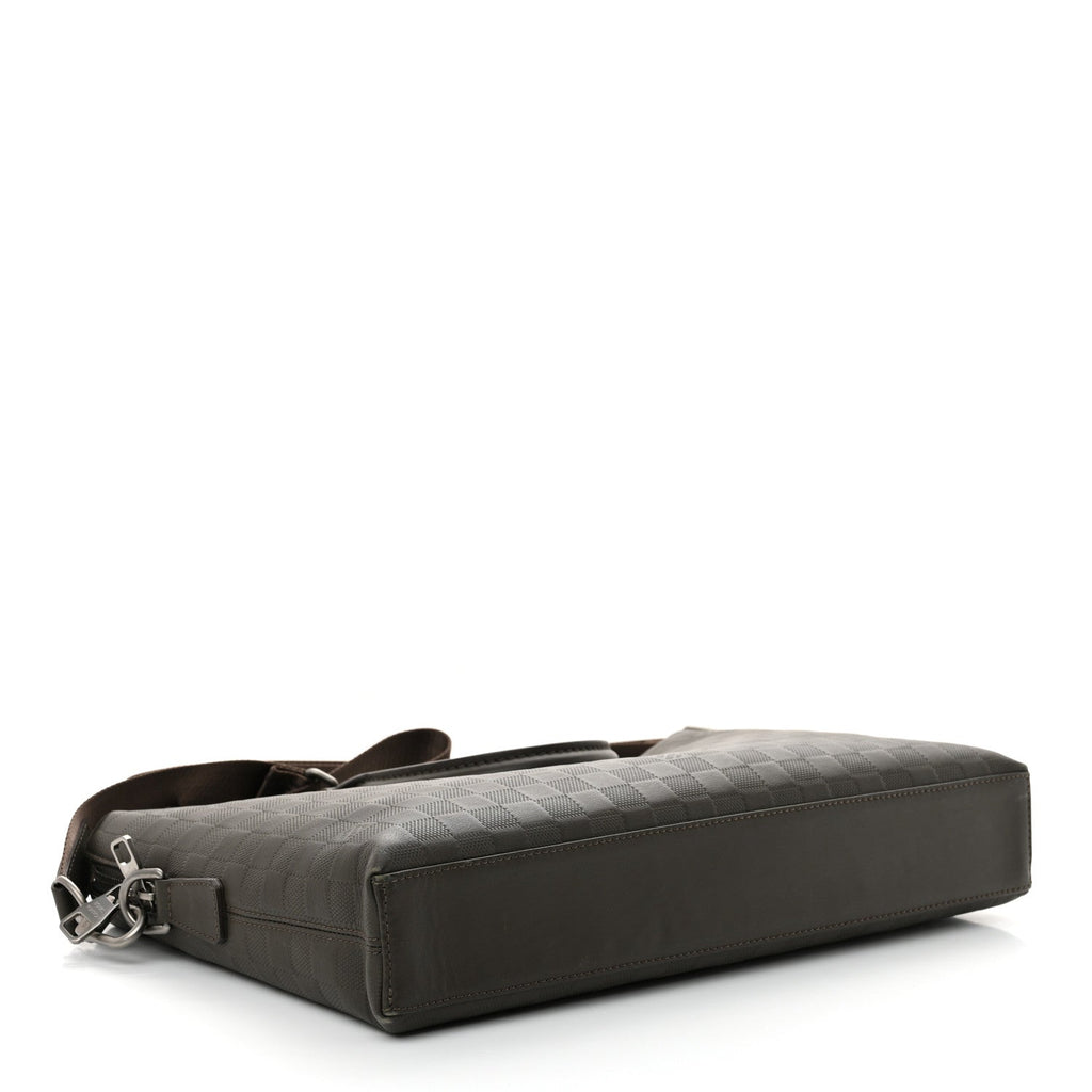 Damier Infini Porte-Documents Jour Granit