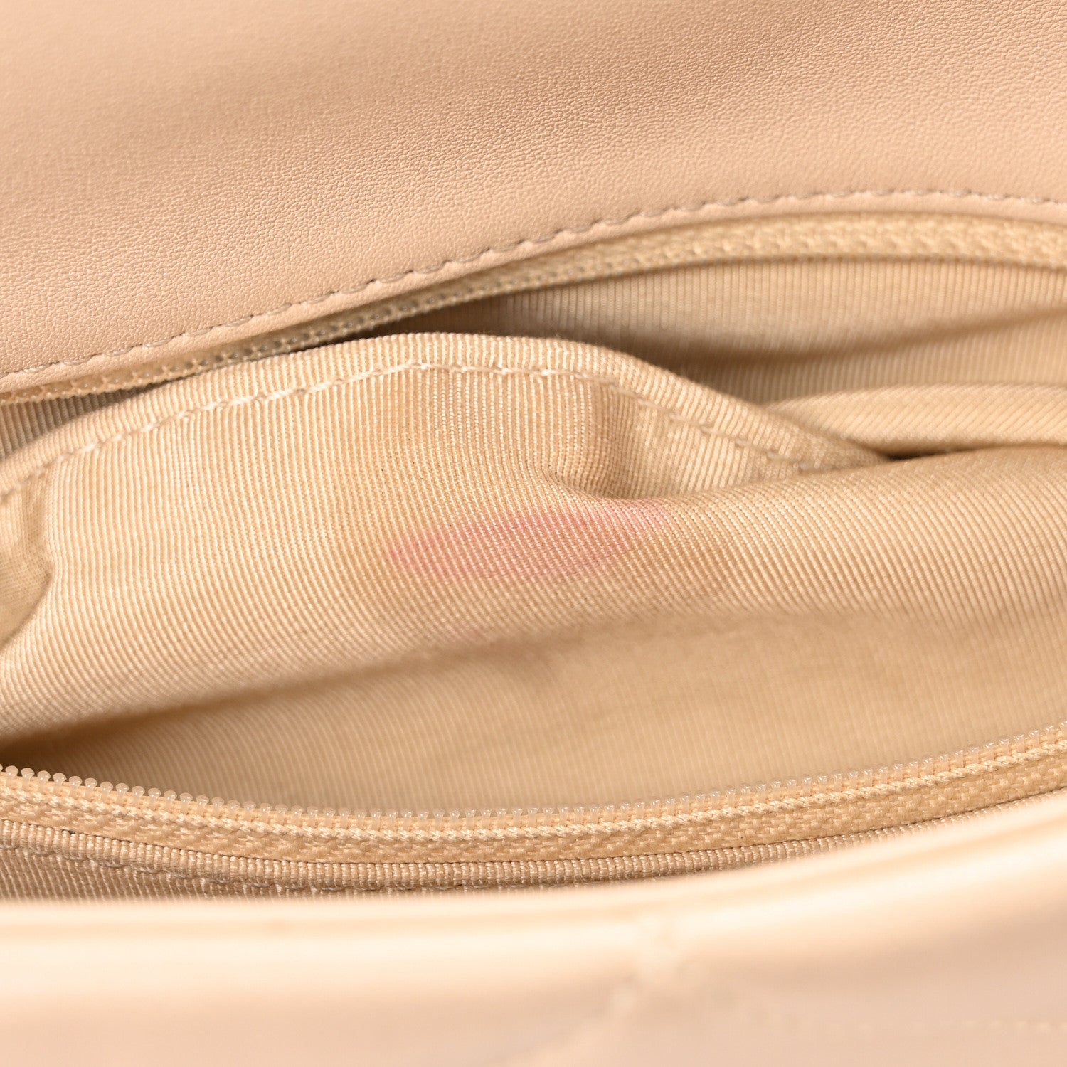 Lambskin Quilted Large Chanel 19 Flap Beige