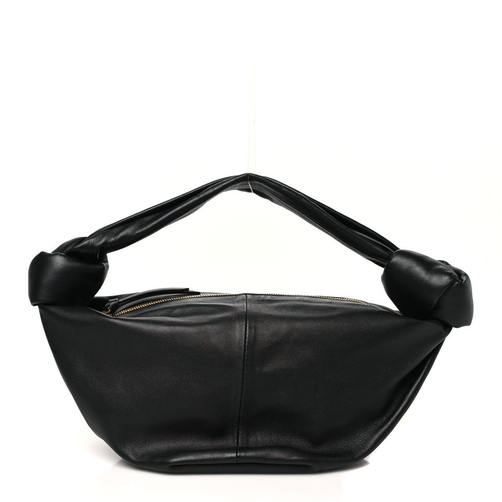 Calfskin Mini Double Knot Bag Black