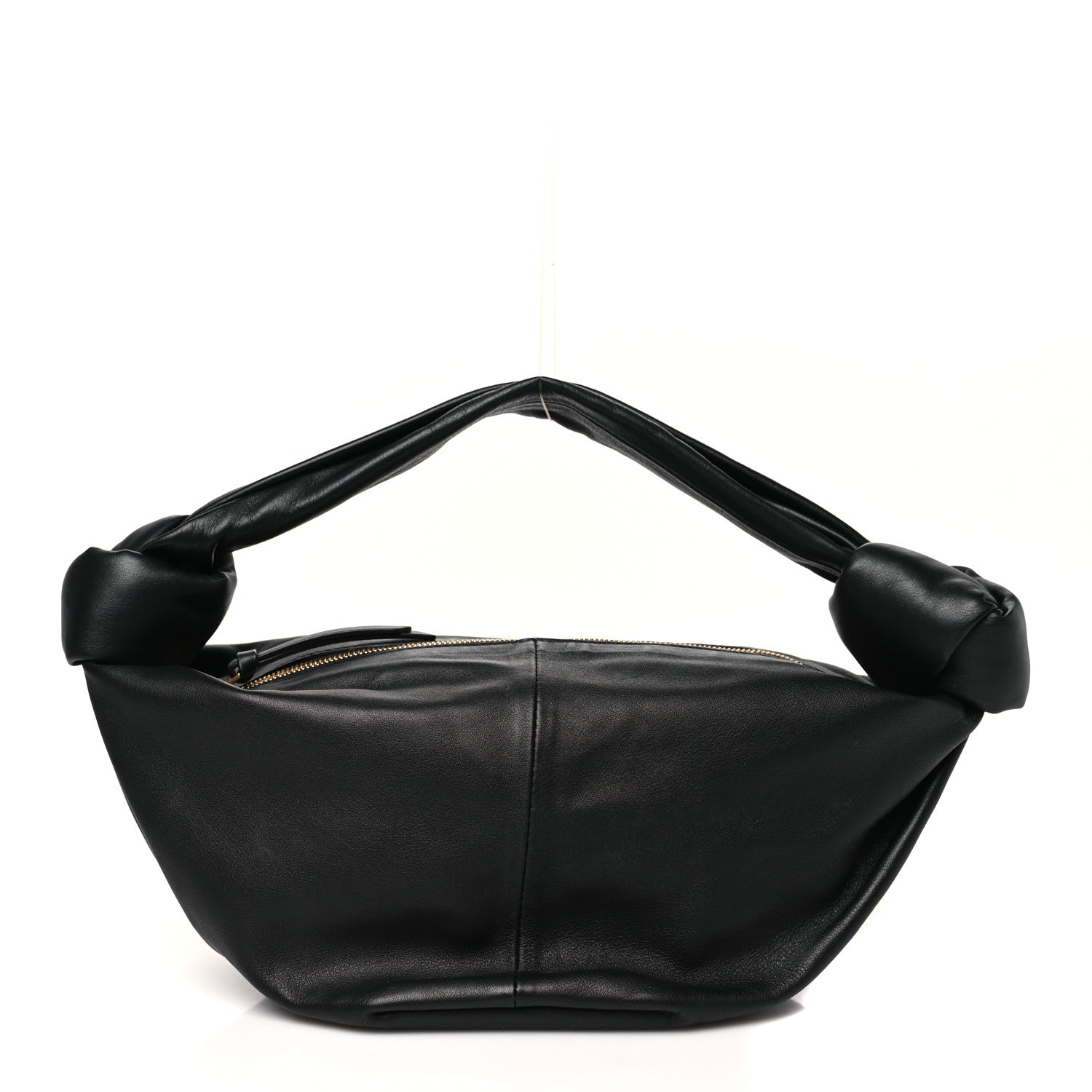Calfskin Mini Double Knot Bag Black