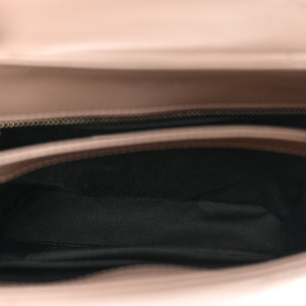 Calfskin Y Quilted Monogram Toy Loulou Crossbody Bag Mink