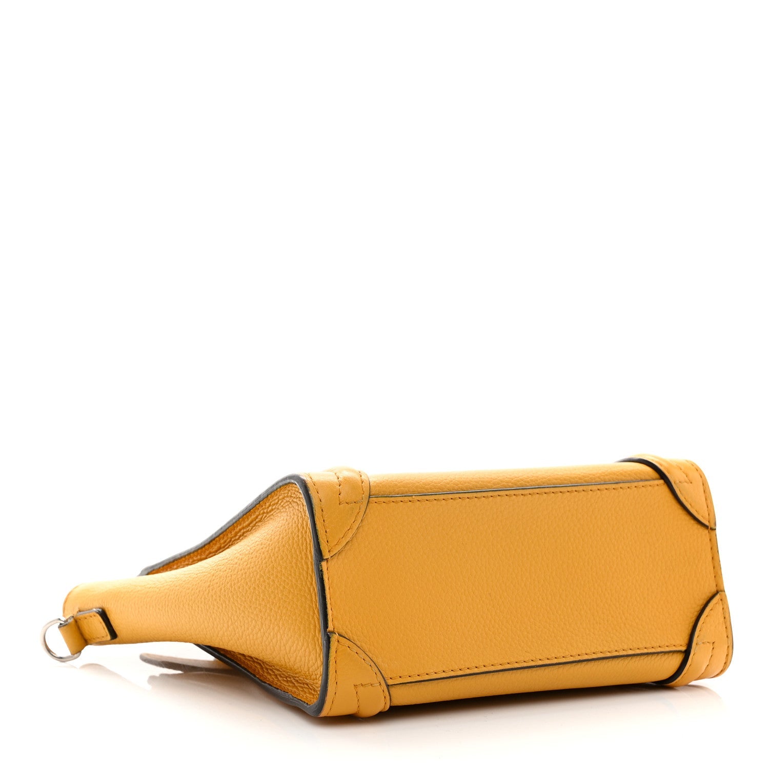 Drummed Calfskin Nano Luggage Ocre