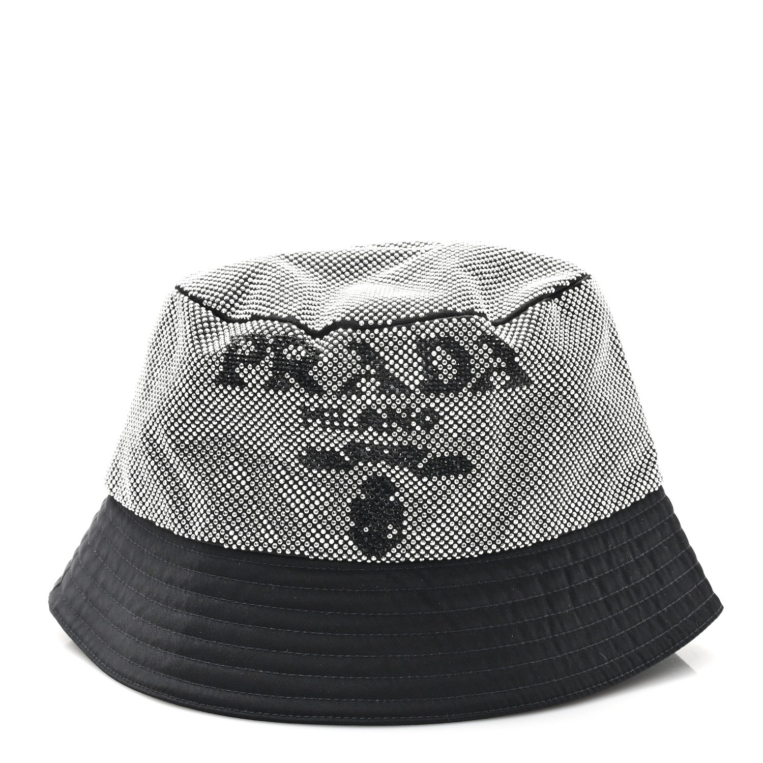 Crystal Tessuto Bucket Hat L Black Acciaio
