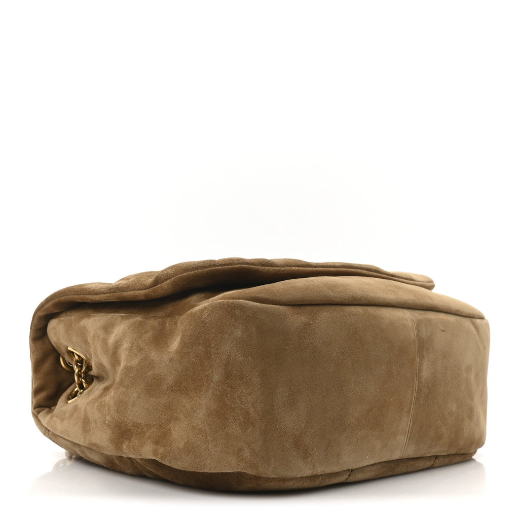 Suede Matelasse Monogram Medium Jamie 4.3 Golden Leaf