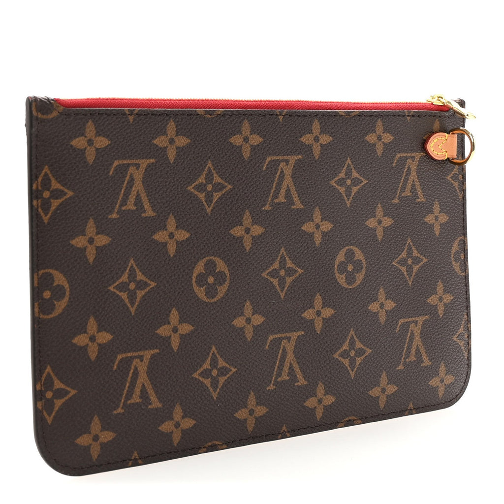 Monogram Neverfull MM GM Pochette Cherry