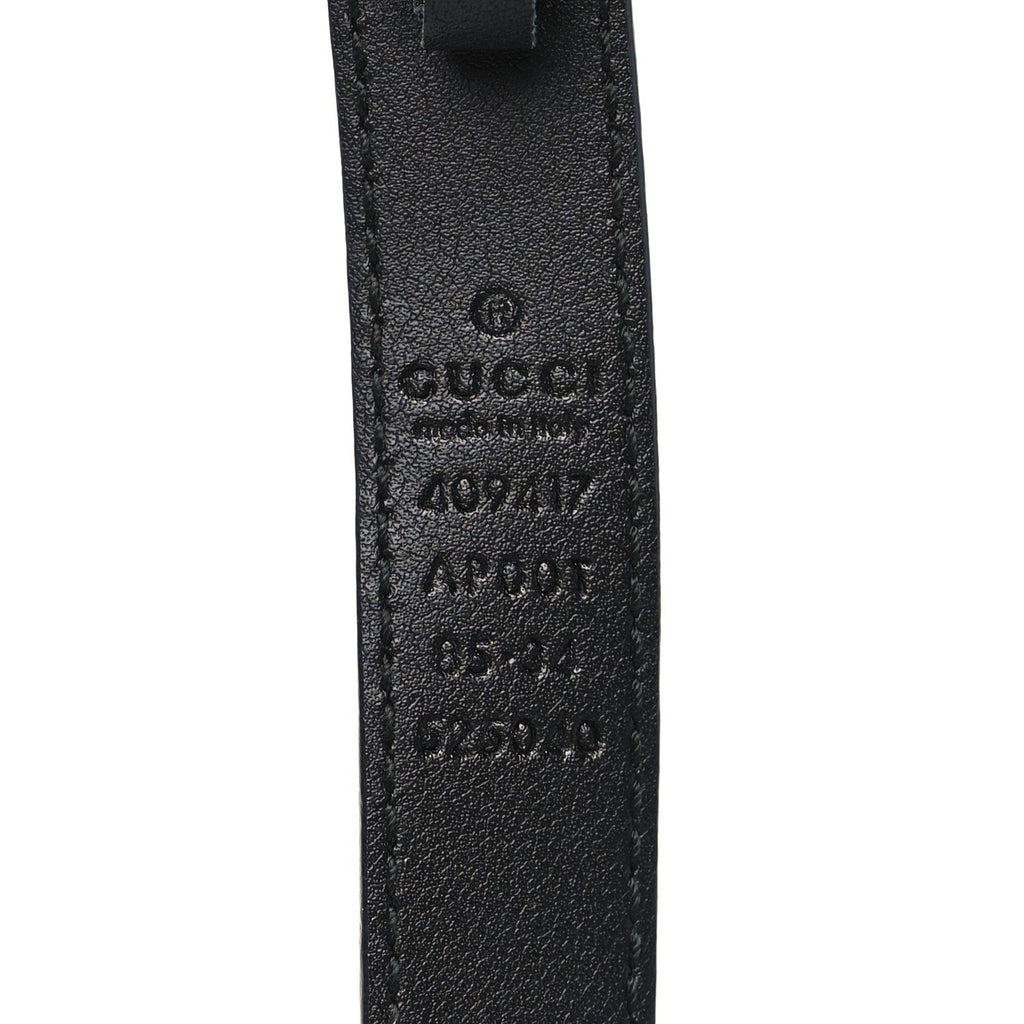Calfskin Double G 20mm Belt 85 34 Black