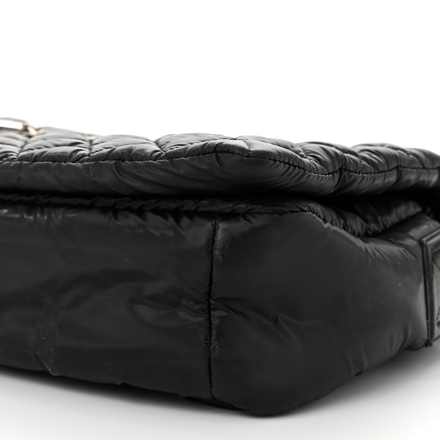Nylon Coco Cocoon Messenger Bag Black