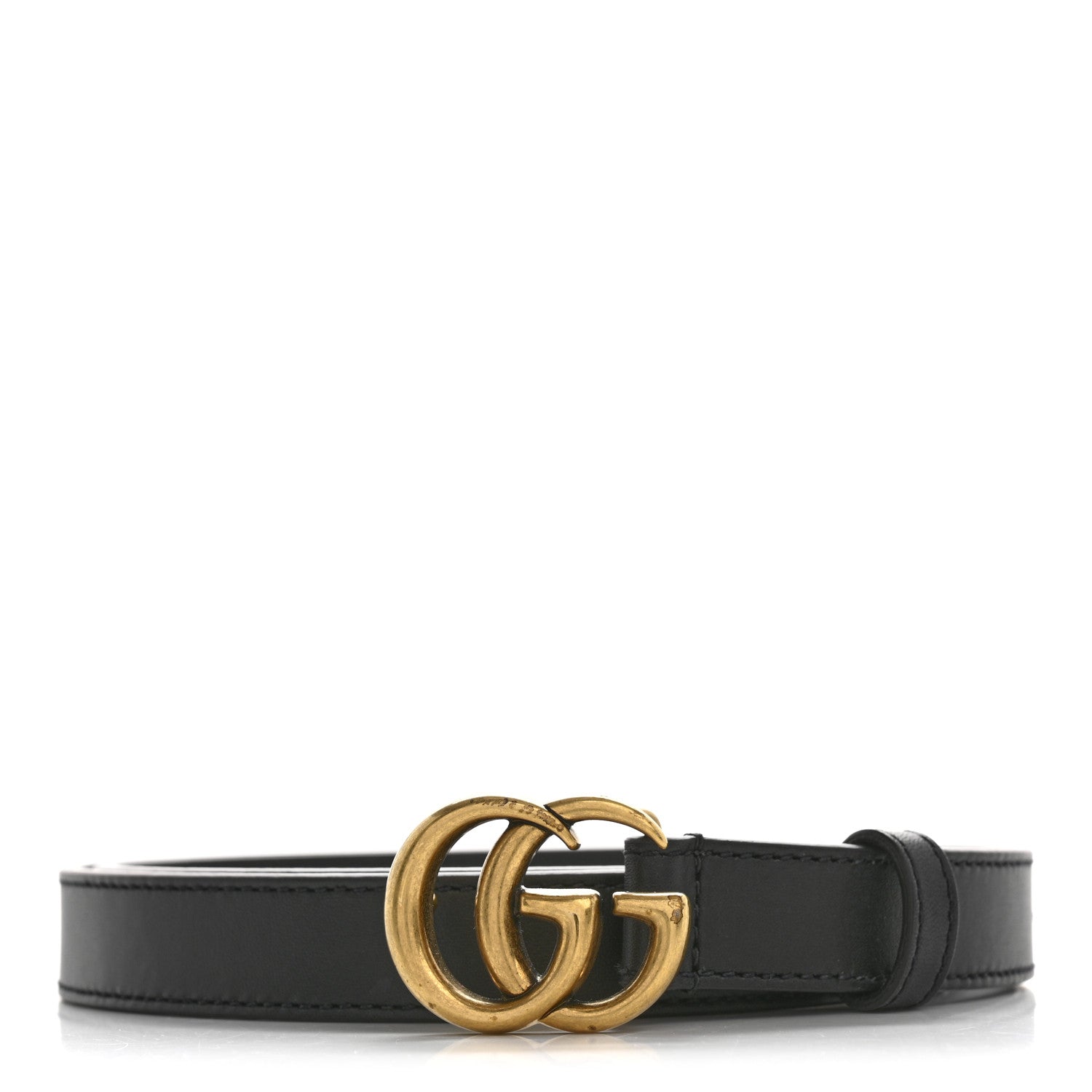 Calfskin Double G 20mm Belt 75 30 Black