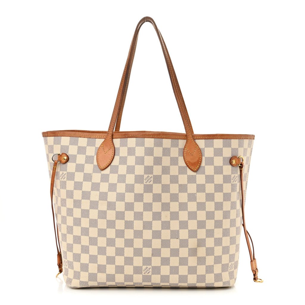 Damier Azur Neo Neverfull MM Rose Ballerine