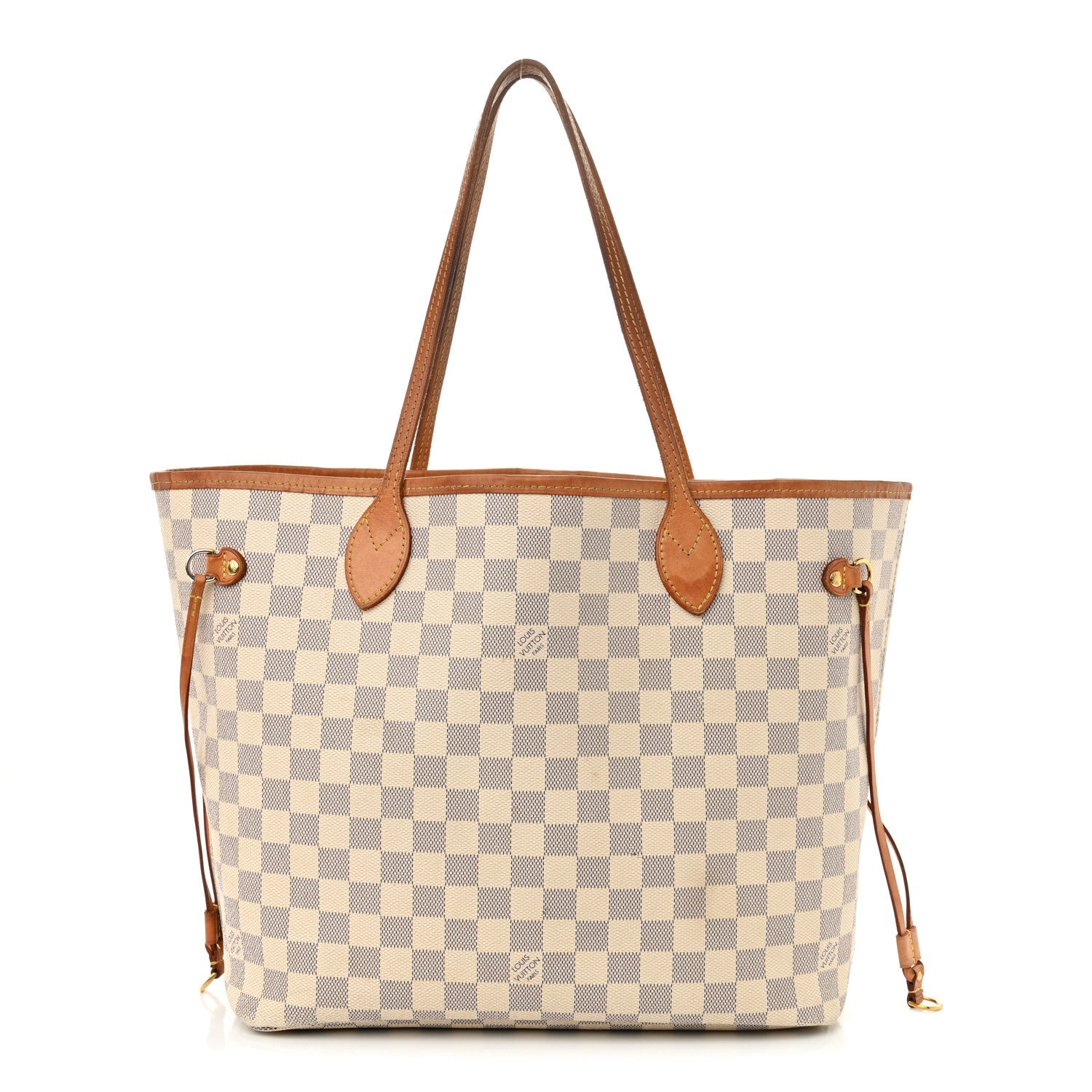 Damier Azur Neo Neverfull MM Rose Ballerine