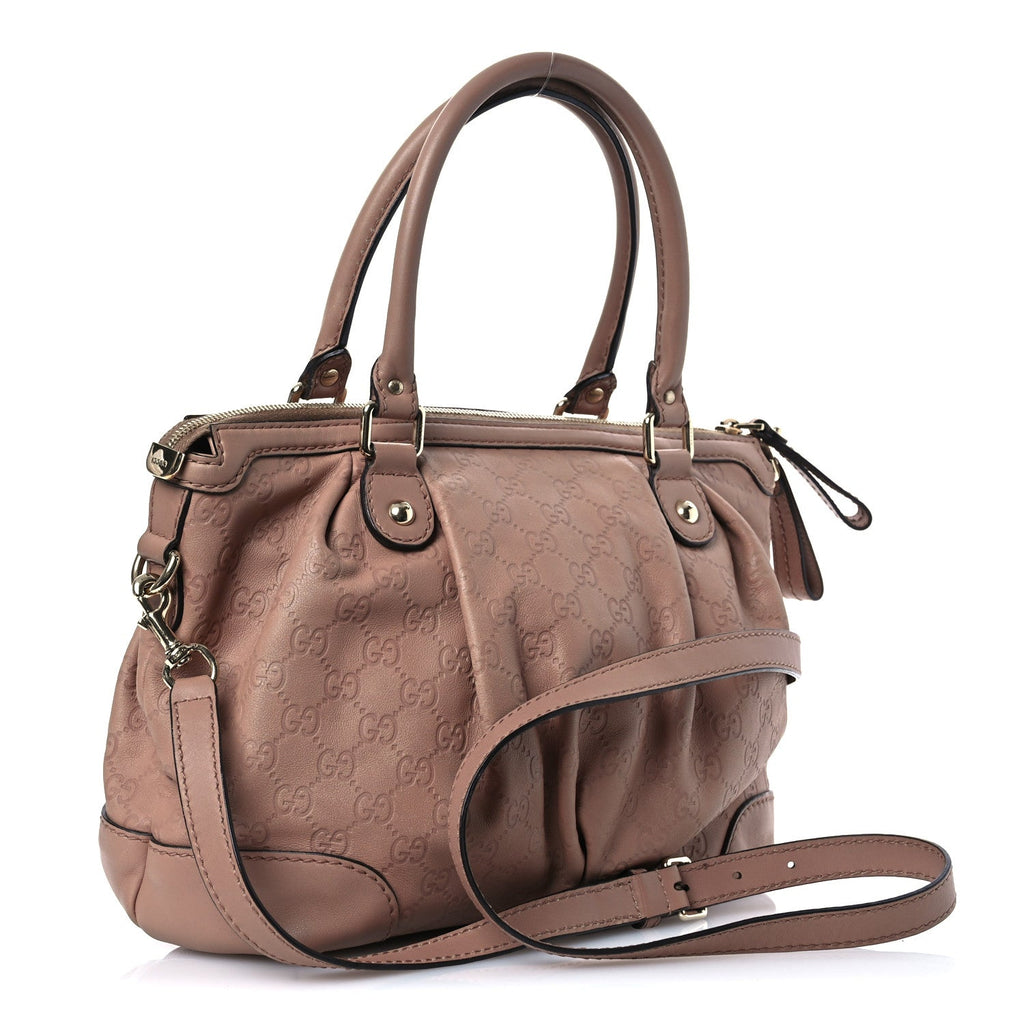 Guccissima Medium Sukey Top Handle Bag Dusty Rose