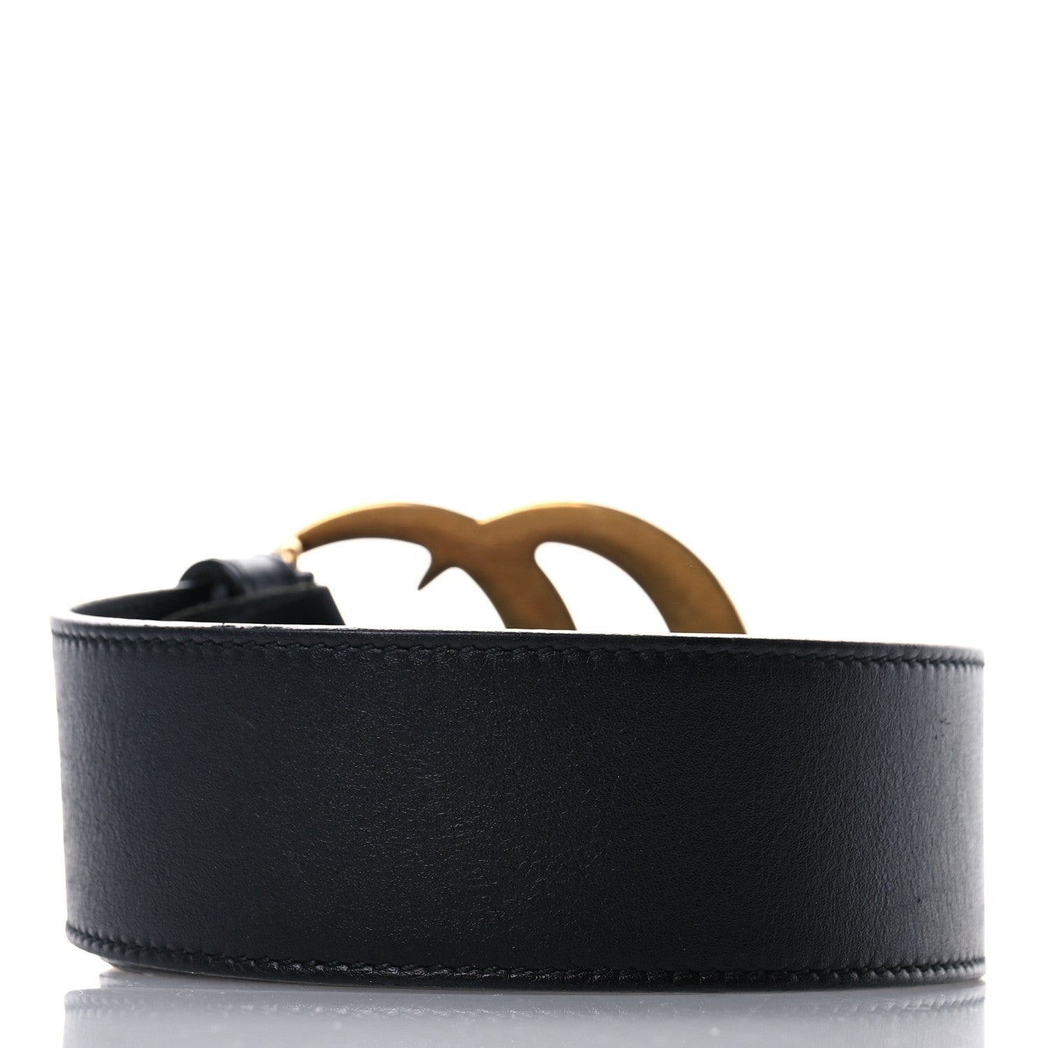 Textured Calfskin Double G 40mm Belt 90 36 Black