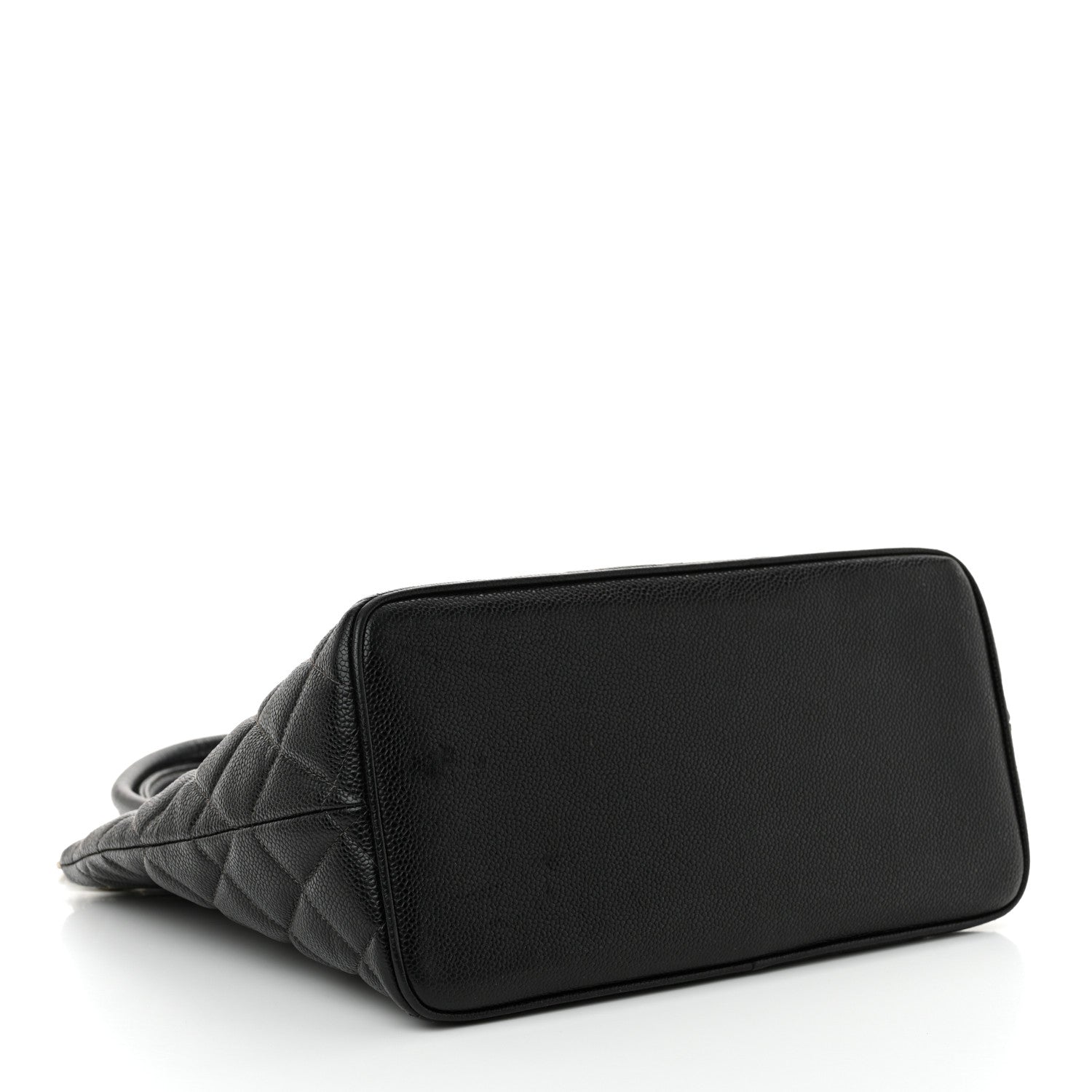 Caviar Quilted Medallion Tote Black