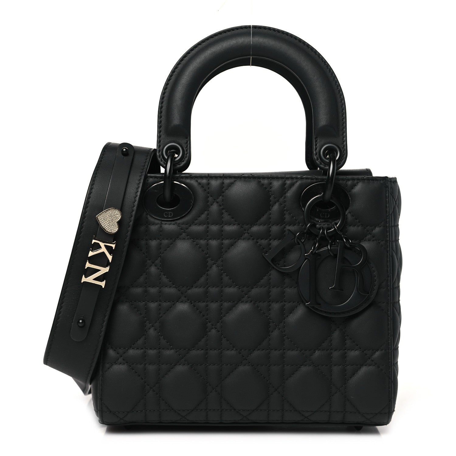 Ultra Matte Calfskin Cannage Small My ABCDior Lady Dior Black