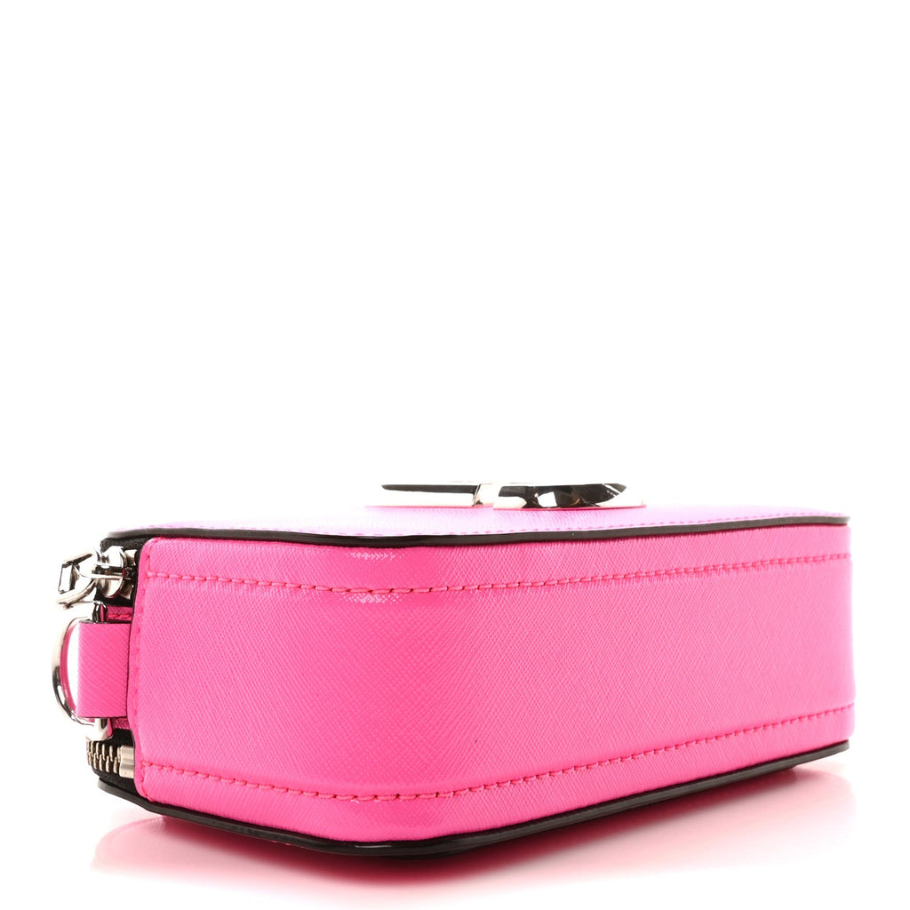 Saffiano Small Snapshot Camera Bag Bright Pink