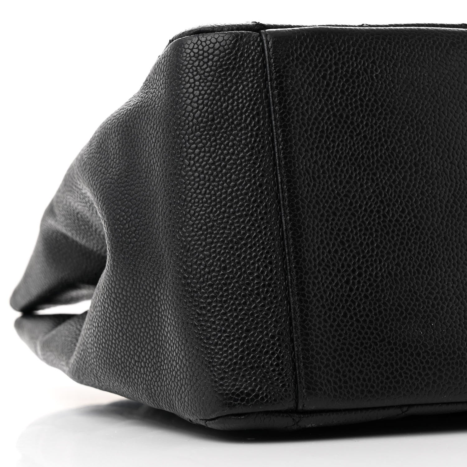 Caviar Quilted Grand Shopping Tote GST Black