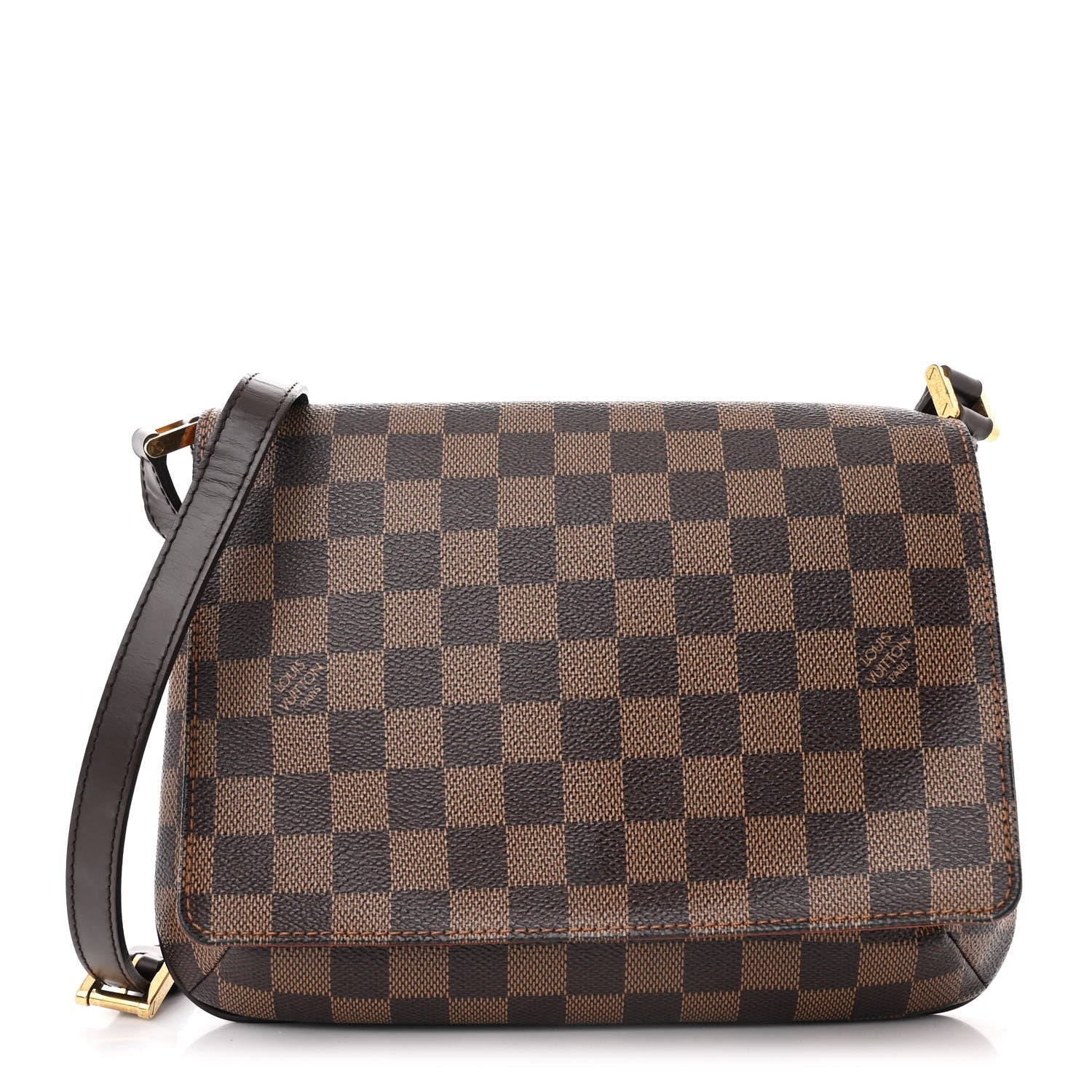 Damier Ebene Musette Tango Long Strap