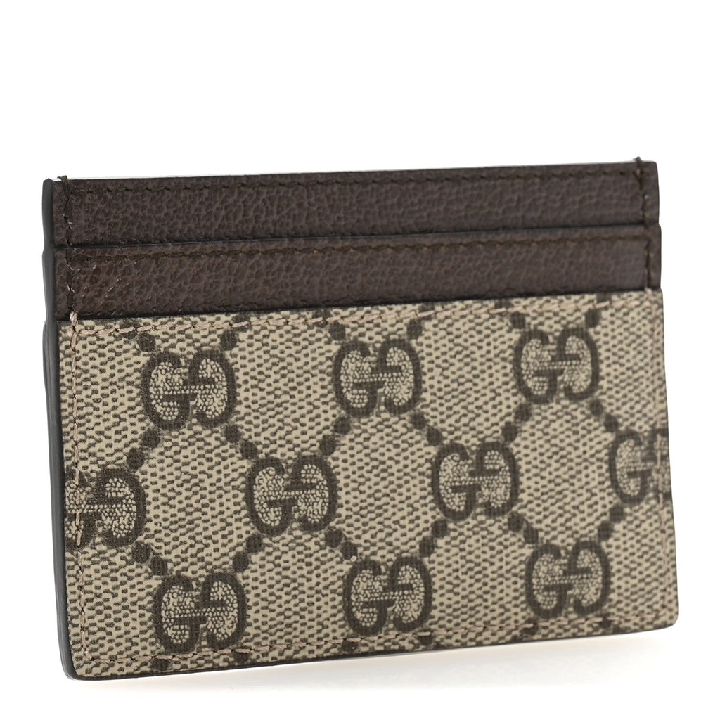 GG Supreme Monogram Ophidia  Holder Brown