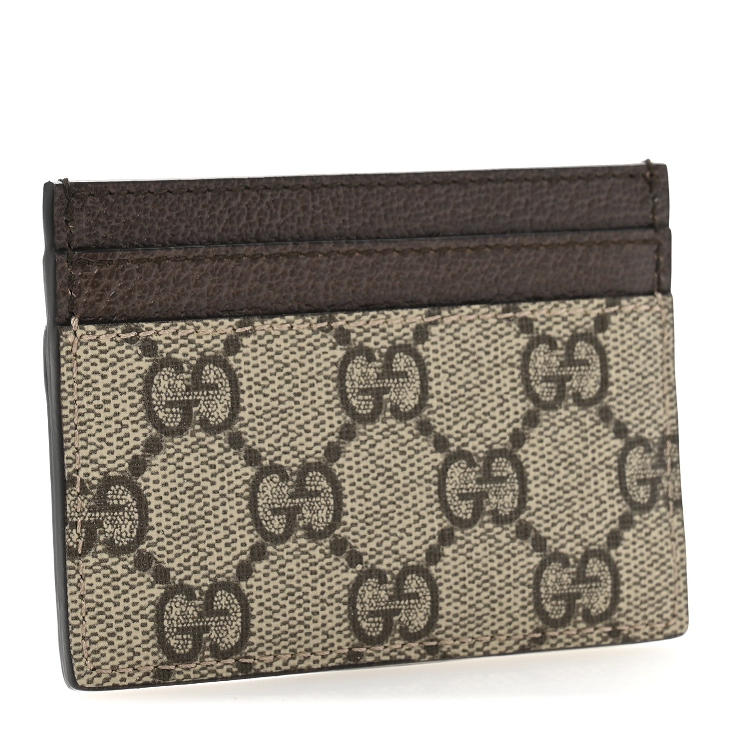 GG Supreme Monogram Ophidia  Holder Brown