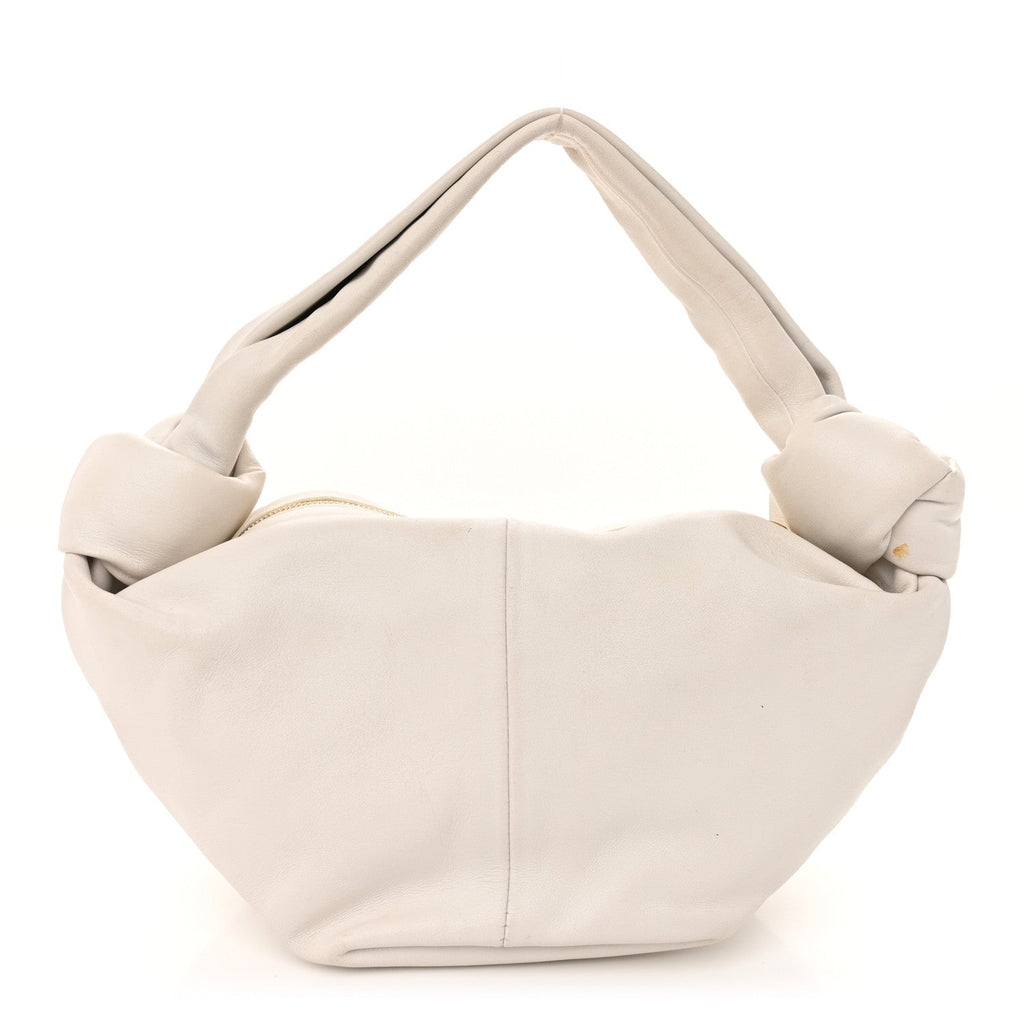 Calfskin Mini Double Knot Bag White