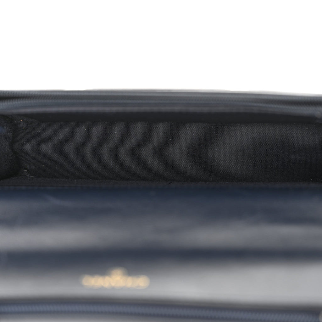Lambskin Quilted Chanel 19 Wallet On Chain WOC Navy Blue