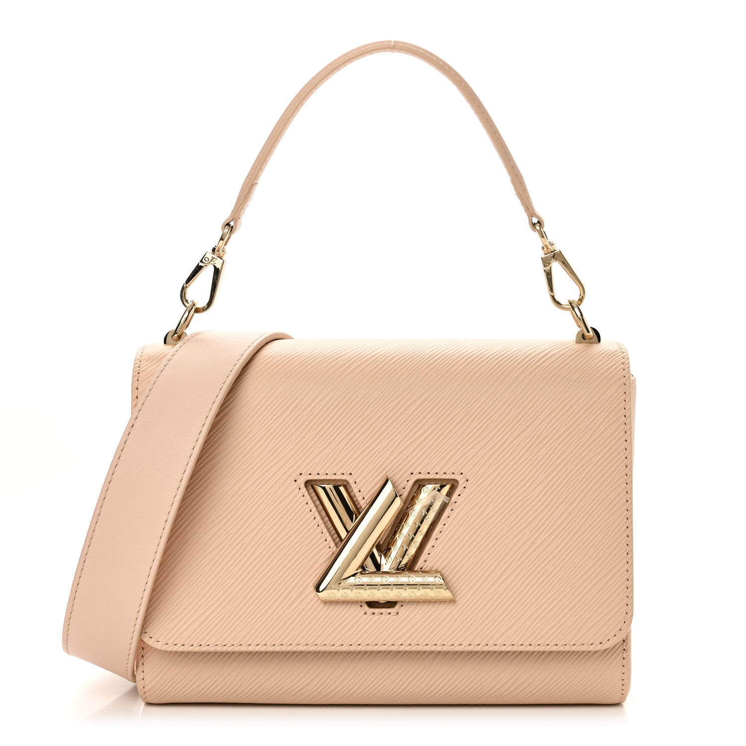 Epi Twist Top Handle Shoulder Bag MM Macchiato