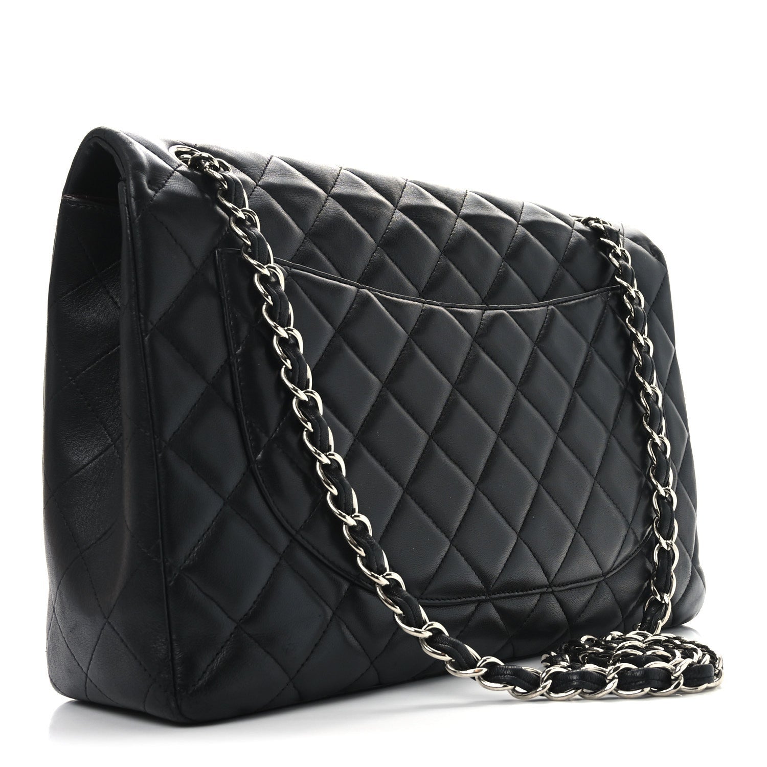 Caviar Quilted Maxi Single Flap Black