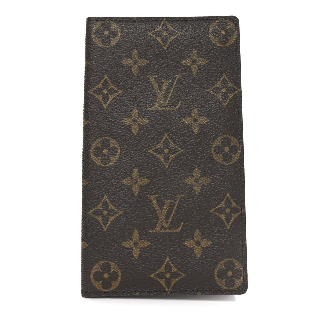 Monogram Porte Chequier Cartes Credit European Checkbook Wallet