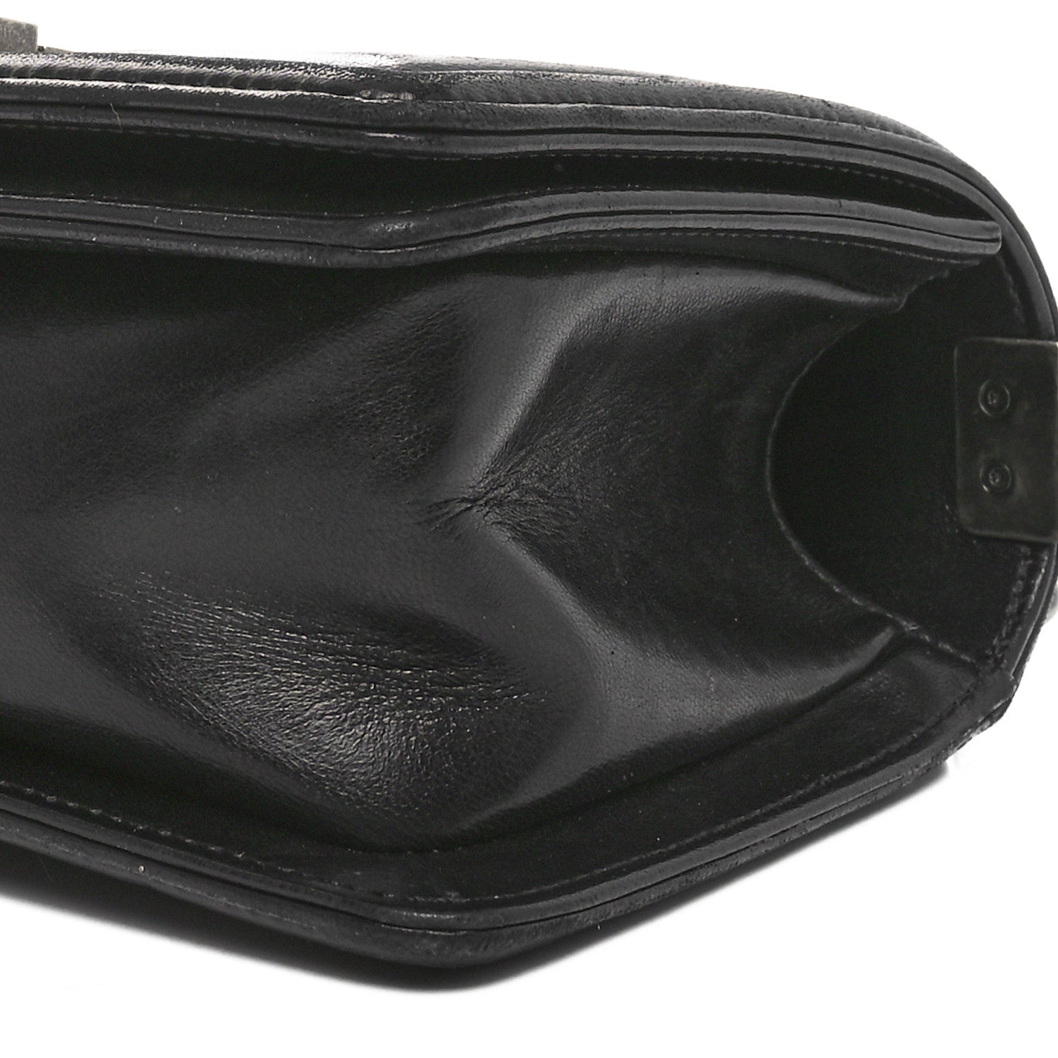 Galuchat Stingray Small Boy Flap Black Silver