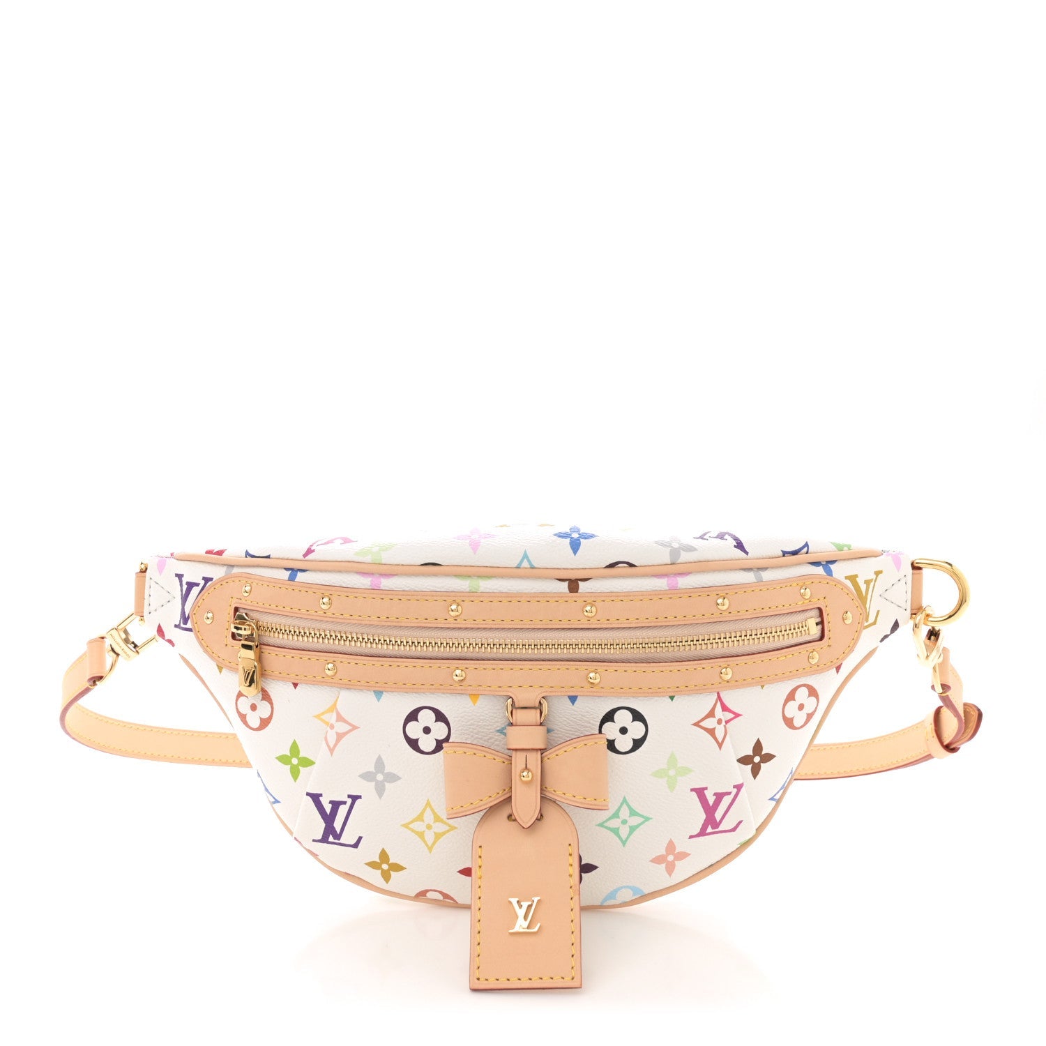 LV X TM Monogram Multicolor High Rise Bumbag White