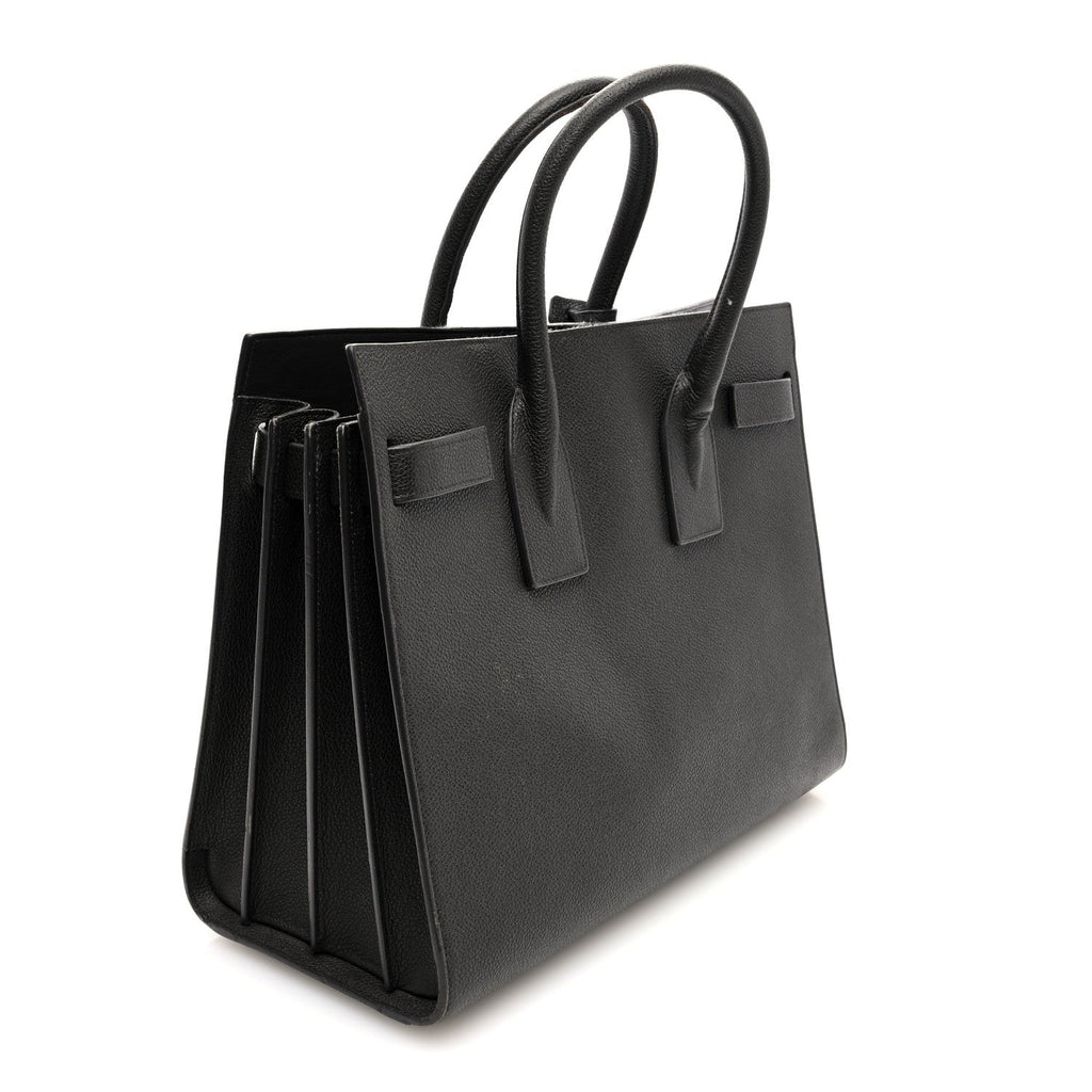 Grained Calfskin Small Sac De Jour Coal