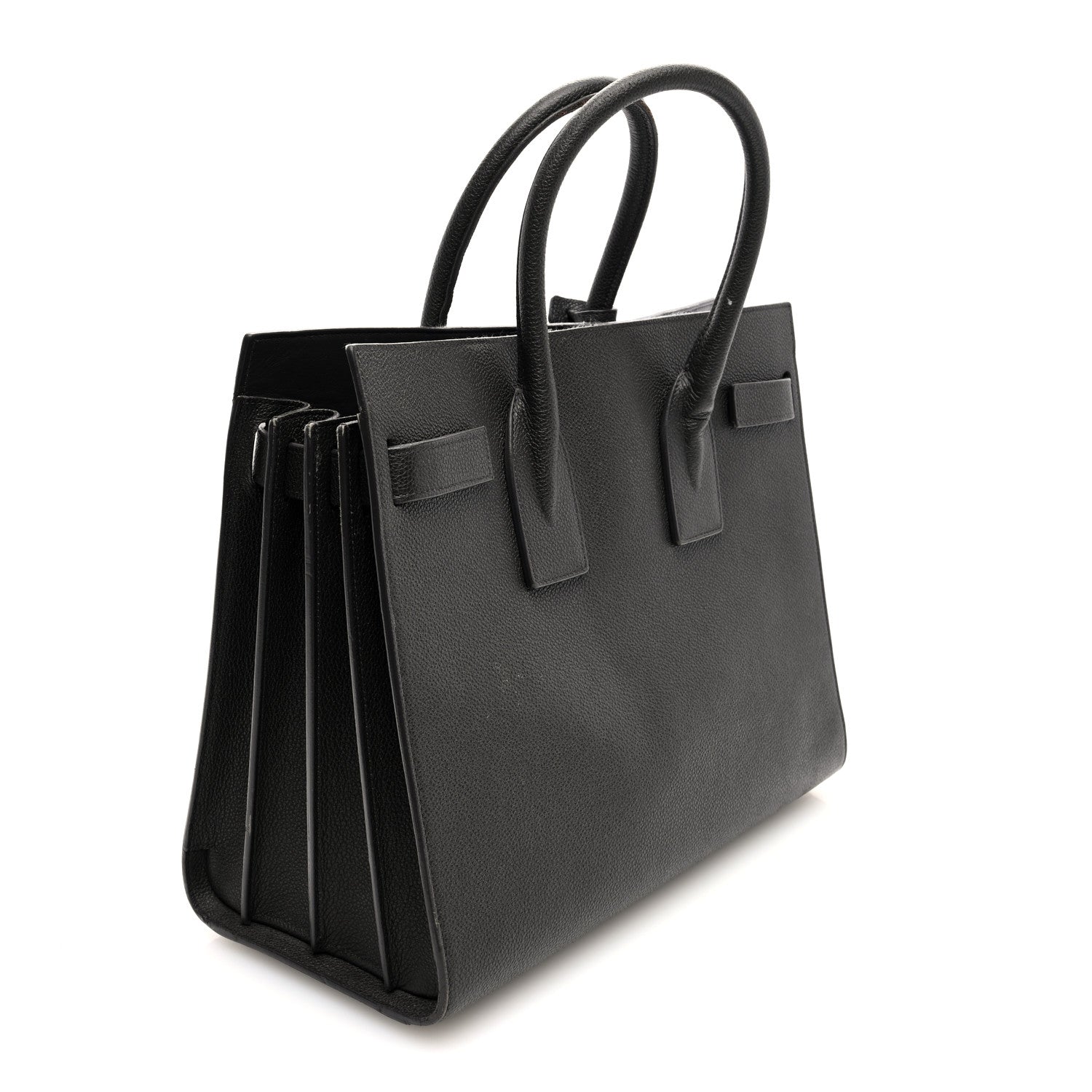 Grained Calfskin Small Sac De Jour Coal