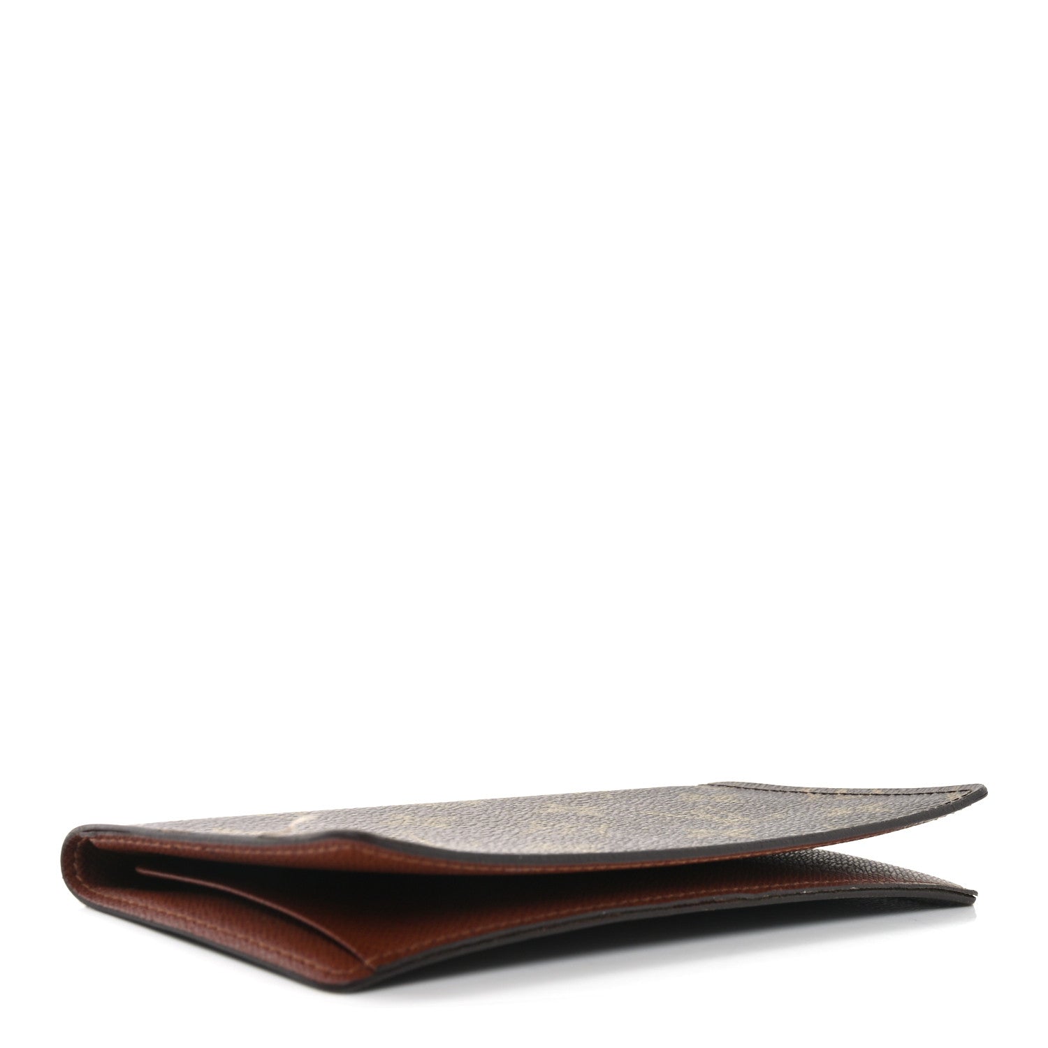 Monogram Simple Checkbook Holder Wallet Cover