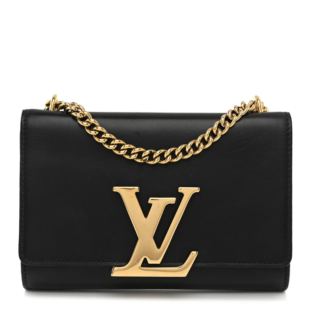 Calfskin Chain Louise MM Black