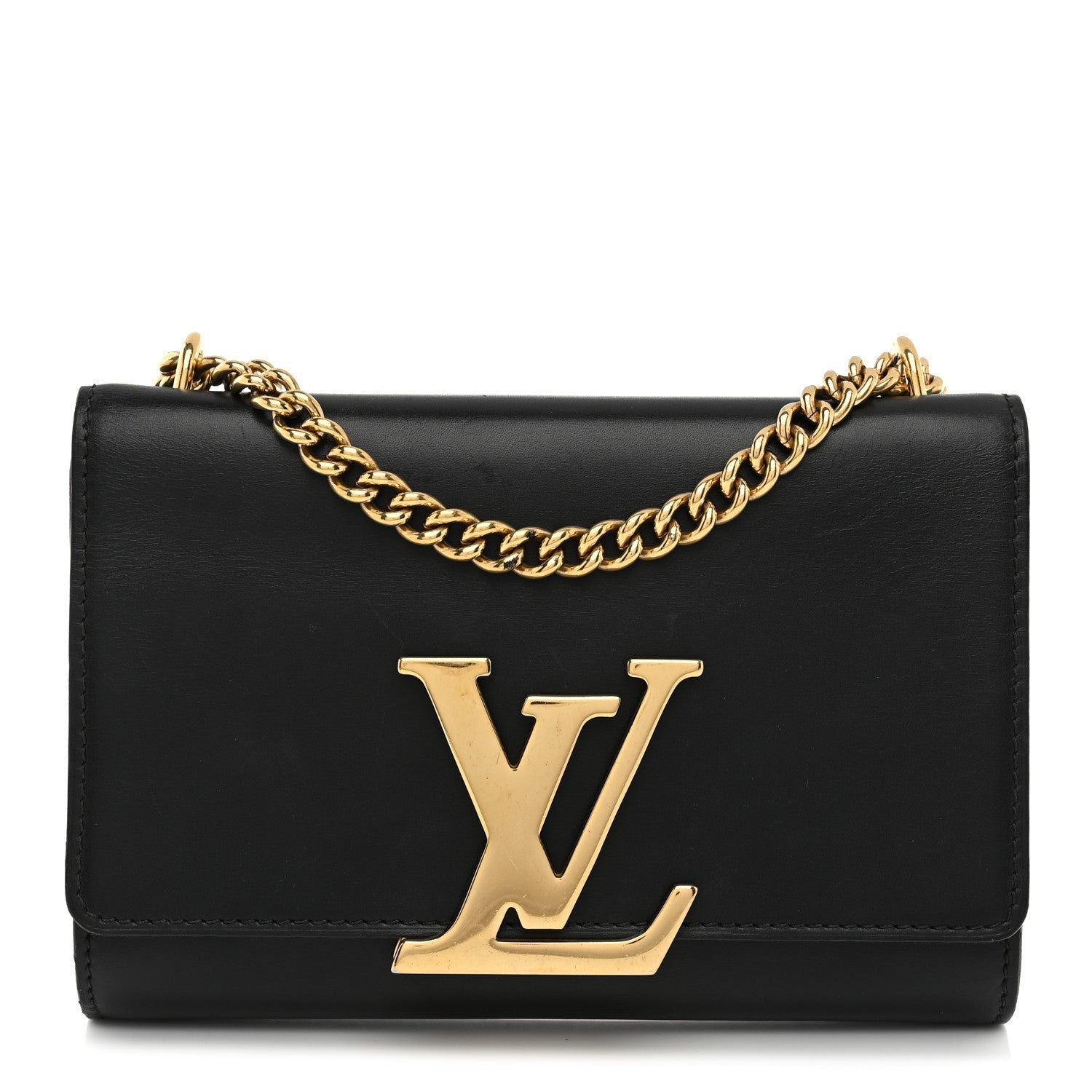 Calfskin Chain Louise MM Black