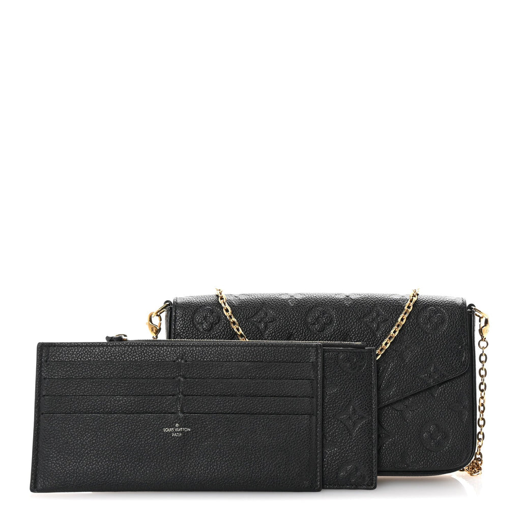 Empreinte Pochette Felicie Chain Wallet Black