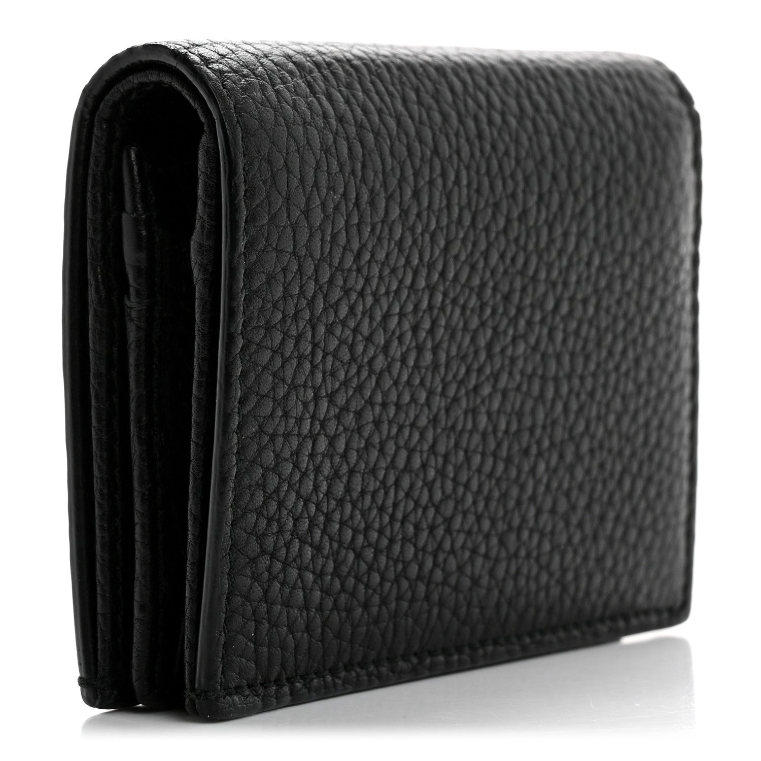 Pebbled Calfskin Animalier  Case Black