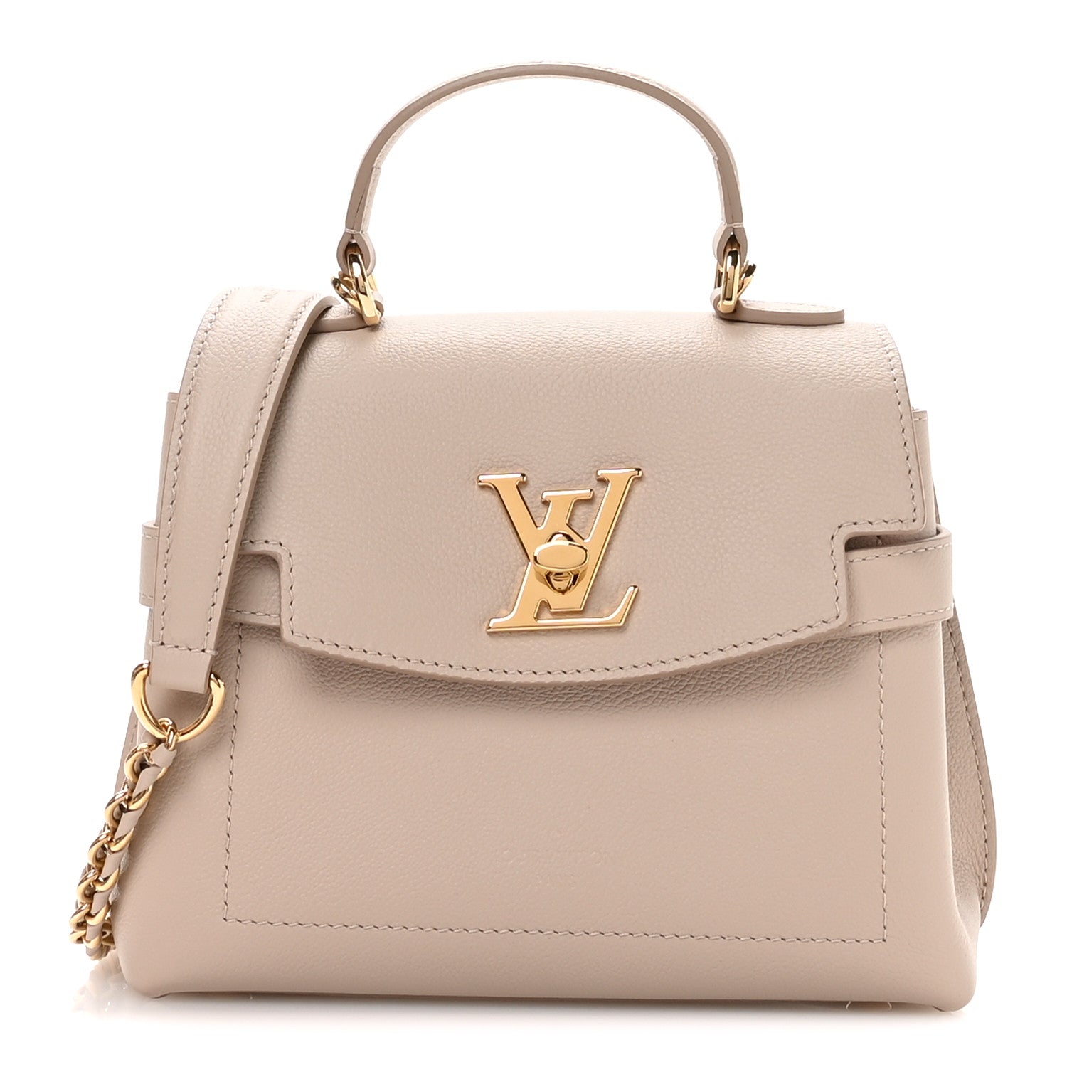 Soft Calfskin Mini Lockme Ever Greige
