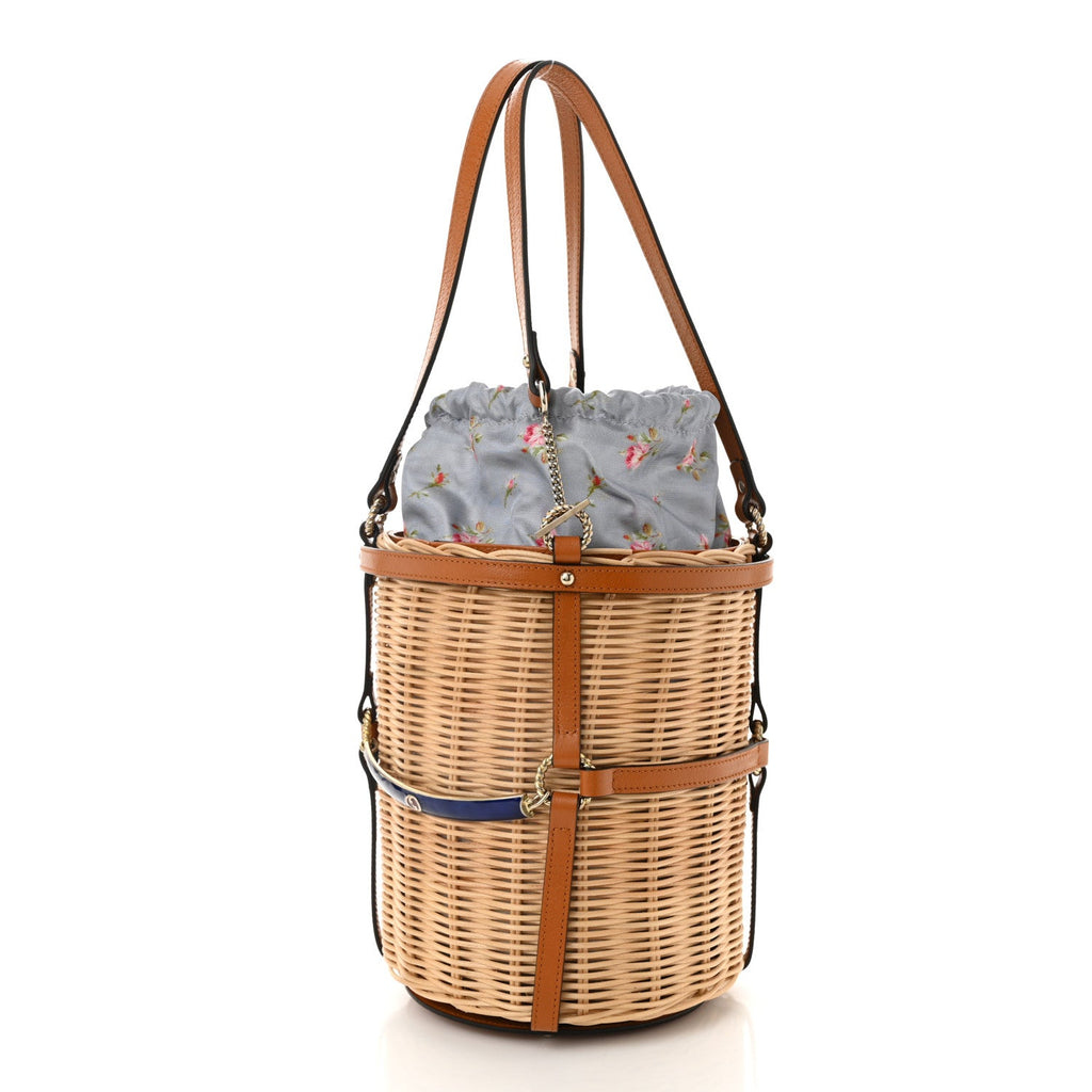 Wicker Bucket Bag Natural