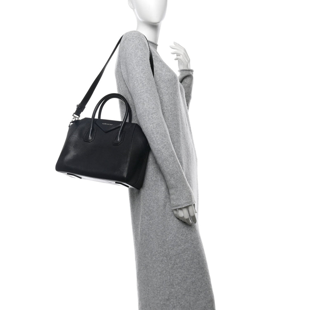 Sugar Goatskin Small Antigona Black
