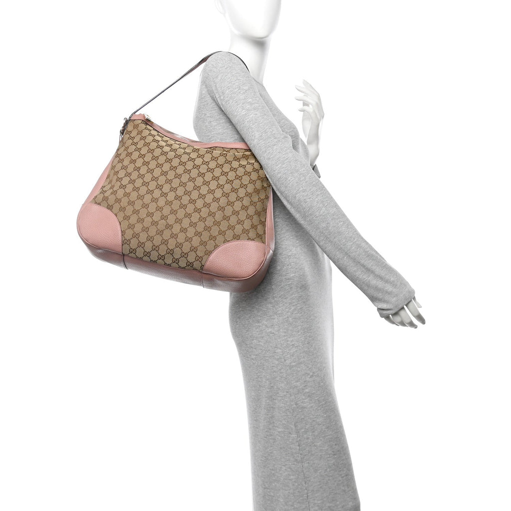 GG Monogram Large Margaux Hobo Beige Soft Pink
