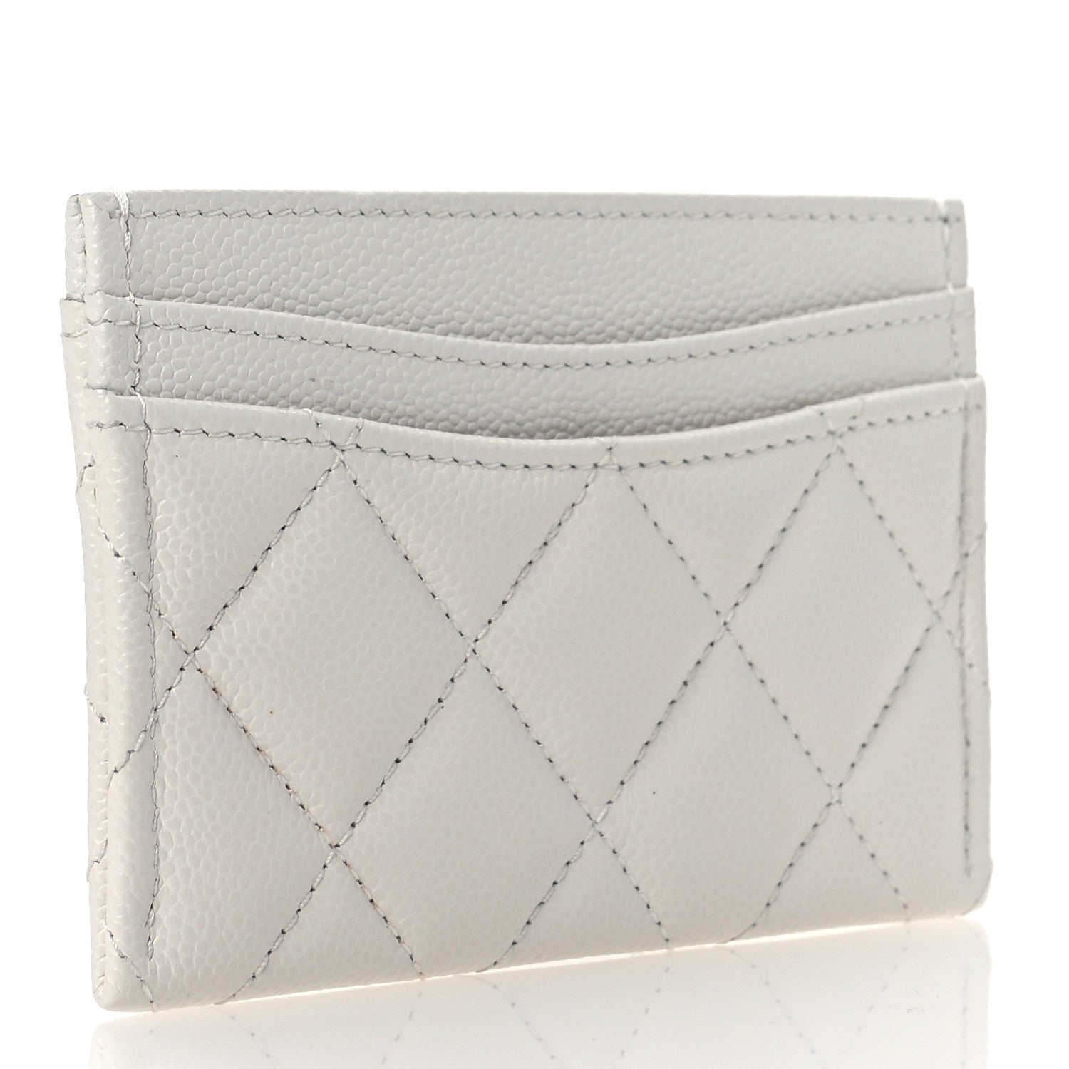 Caviar Quilted  Holder White