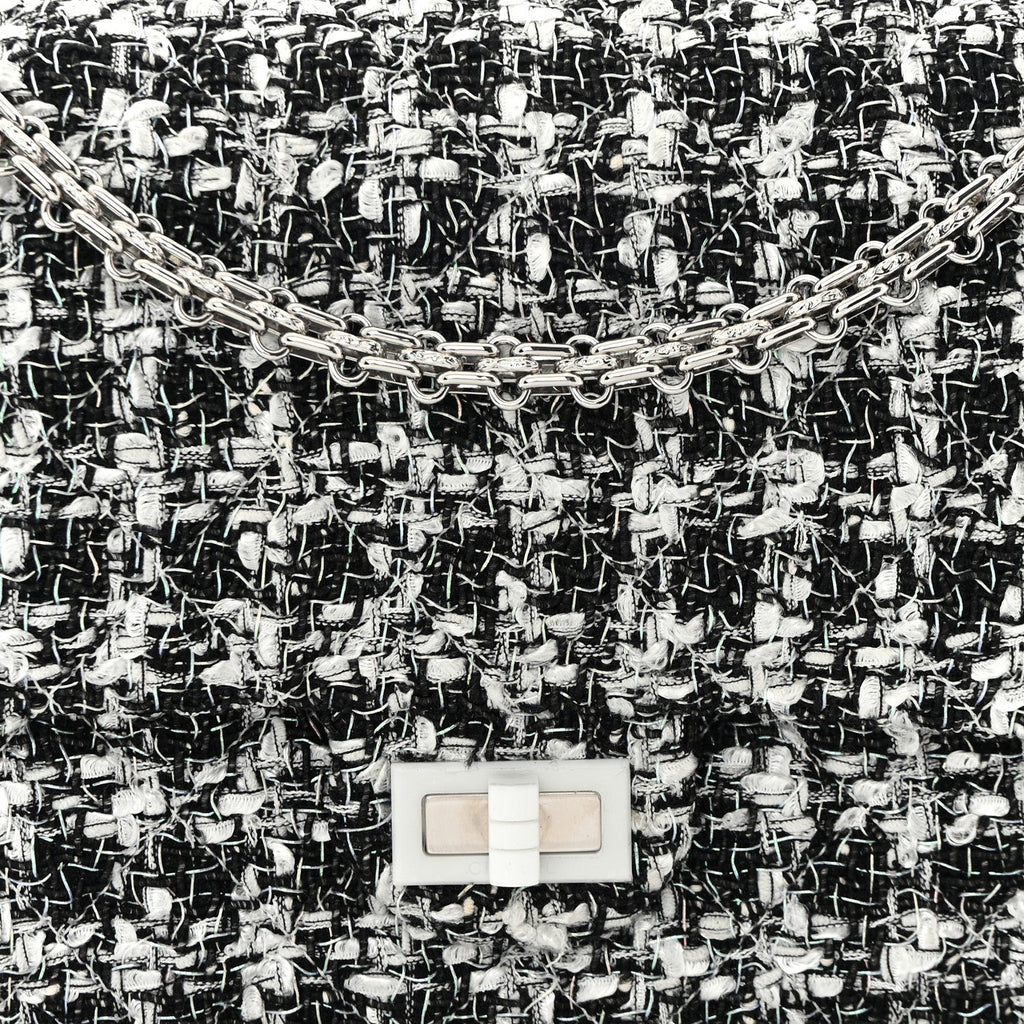 Tweed Quilted Resin 2.55 Reissue 226 Flap Black White