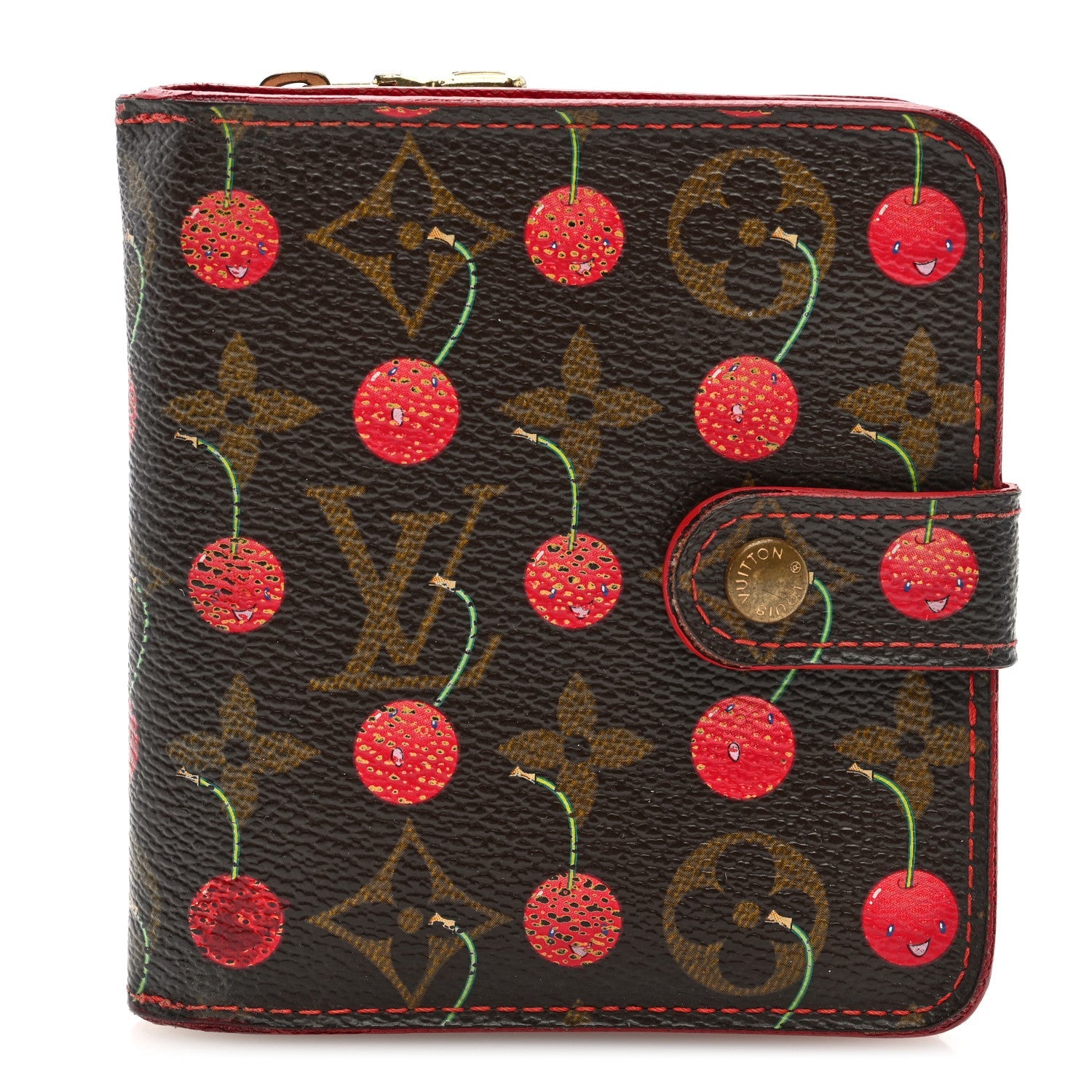 Monogram Cerises Compact Zippe Wallet