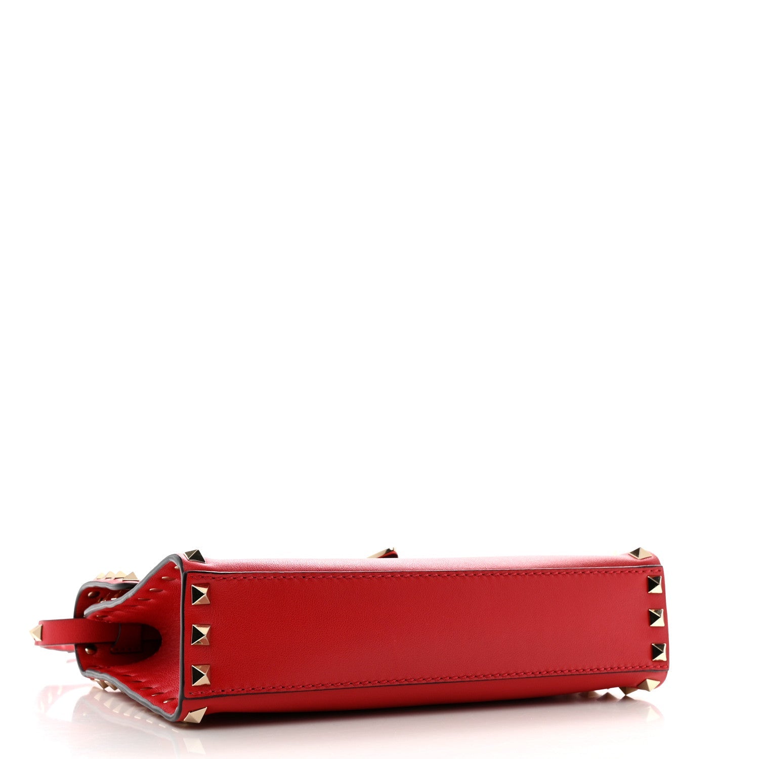 Vitello Medium Rockstud Flip Lock Crossbody Bag Rosso Valentino