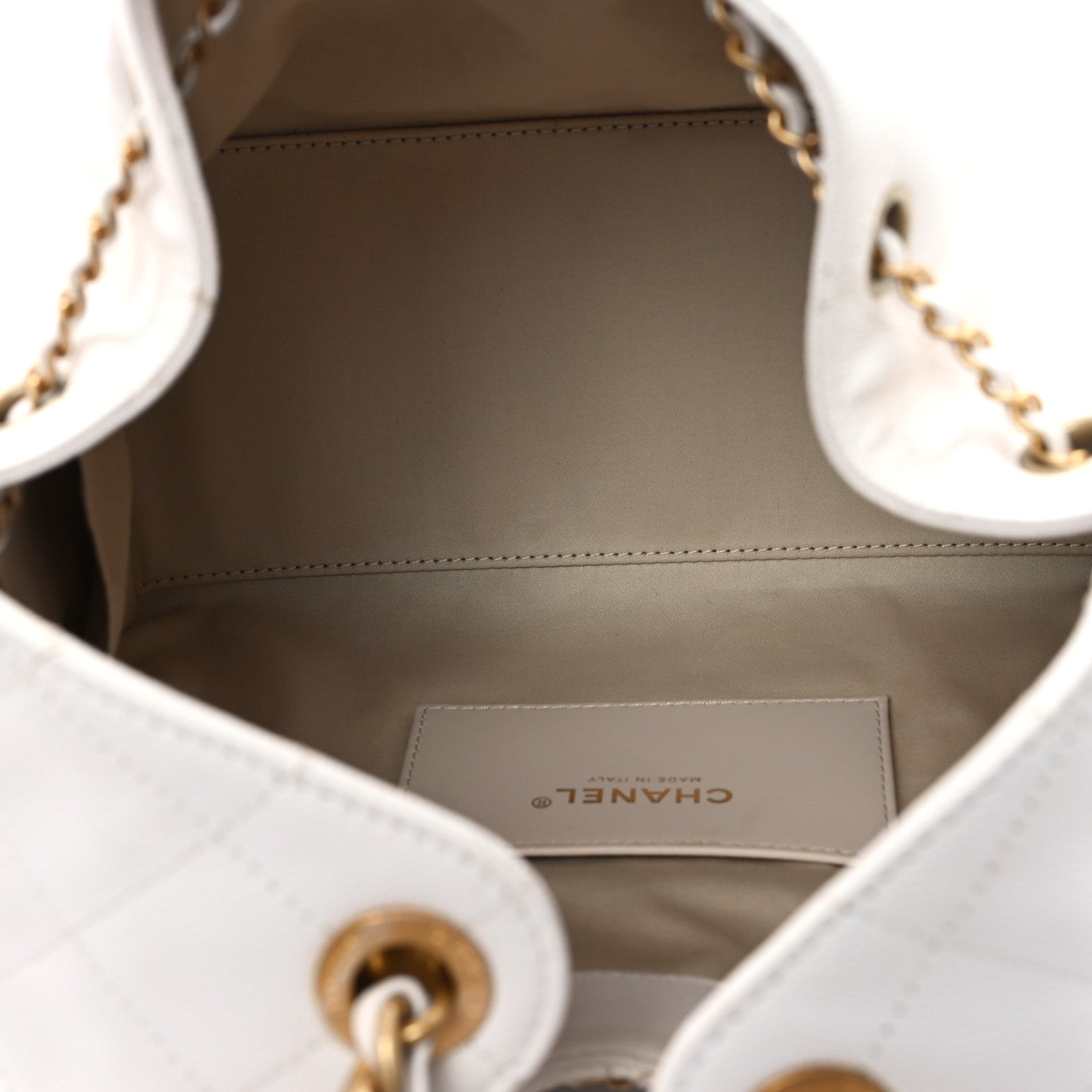 Caviar Quilted Small Chanel 25 Handbag White