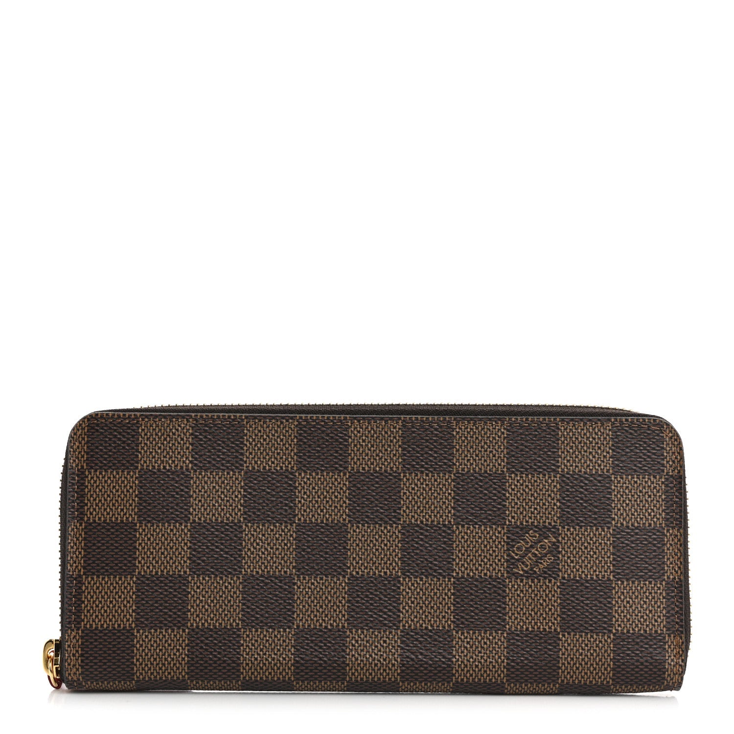 Damier Ebene Clemence Wallet Cherry
